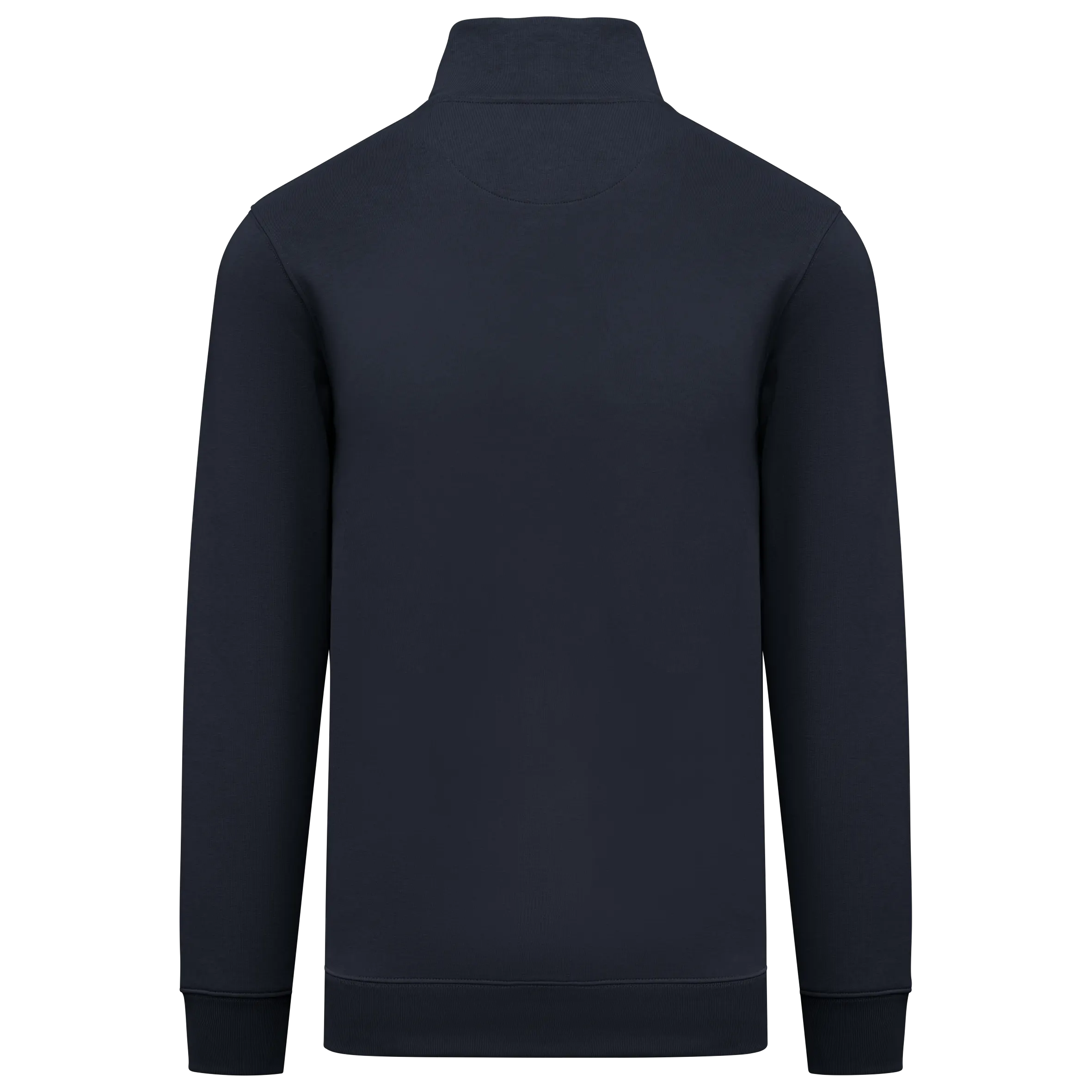 Sudadera ecorresponsable de cuello alto con cremallera hombre