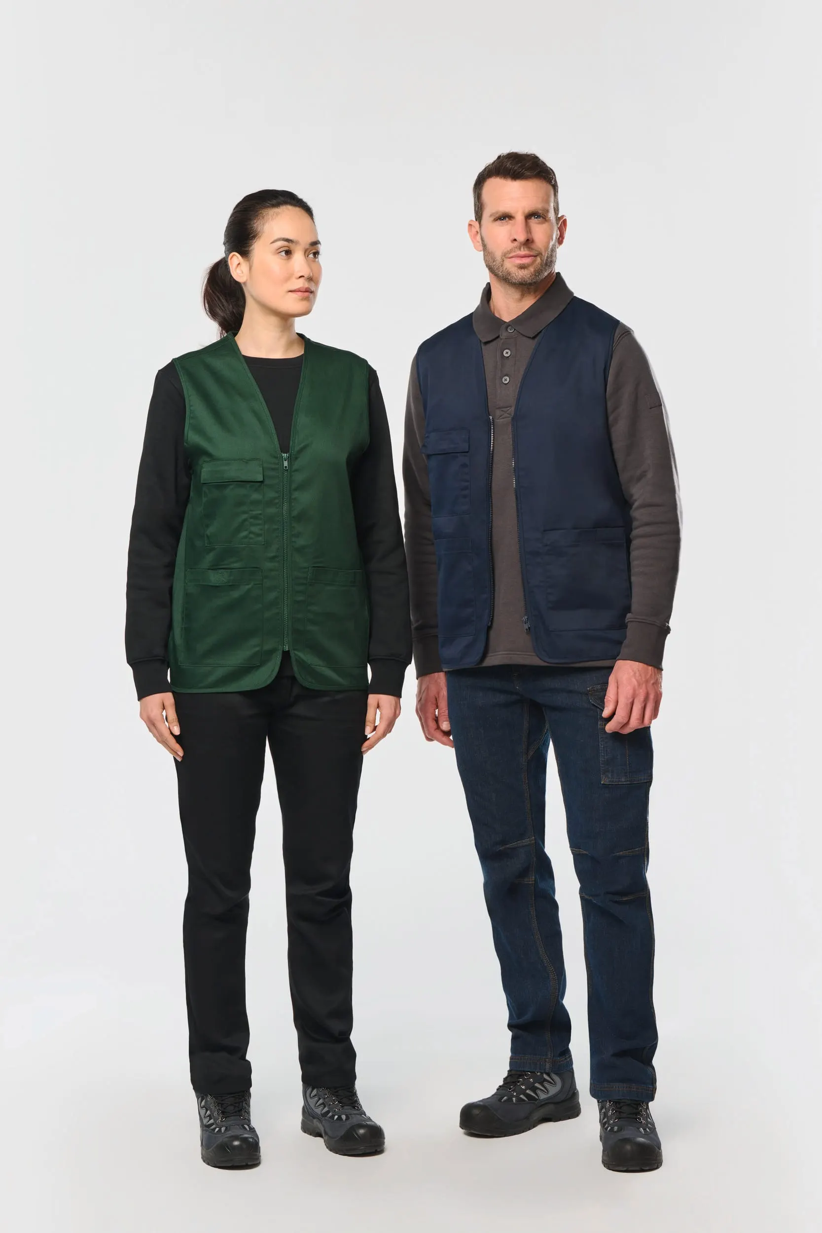 Chaleco polialgodón multibolsillos - Unisex