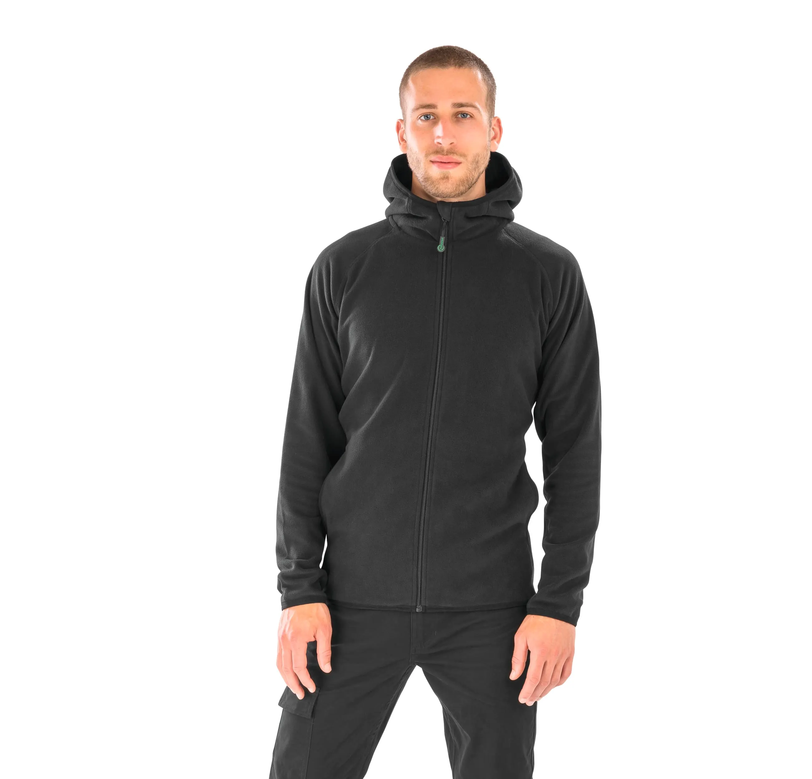 Chaqueta capucha micropolar - Material reciclado