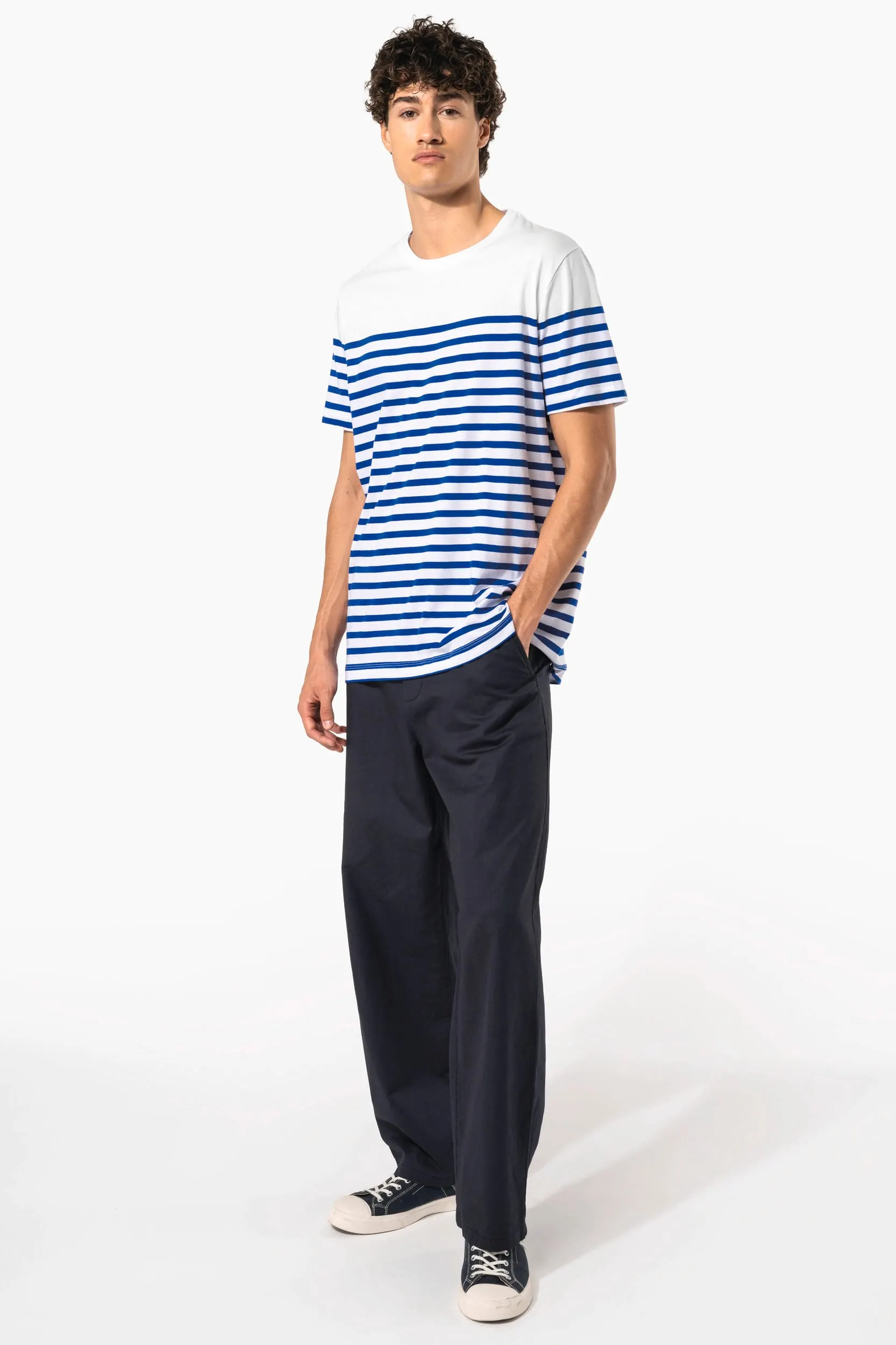 Camiseta marinera algodón orgánico hombre