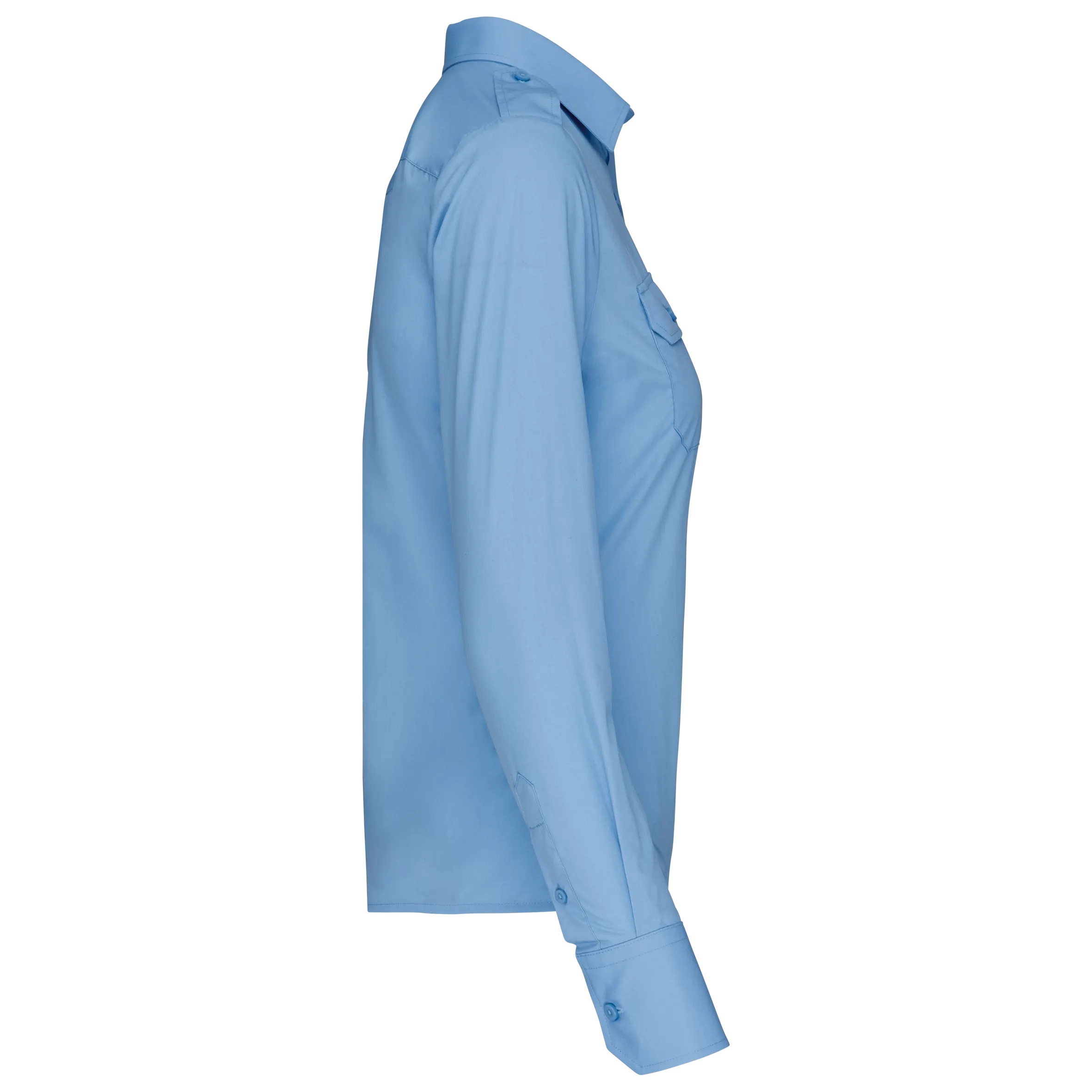 Camisa piloto manga larga mujer