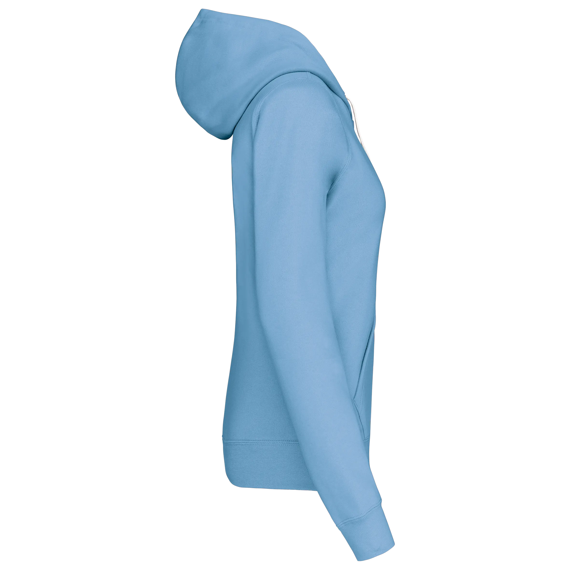 Sudadera capucha contrastada mujer