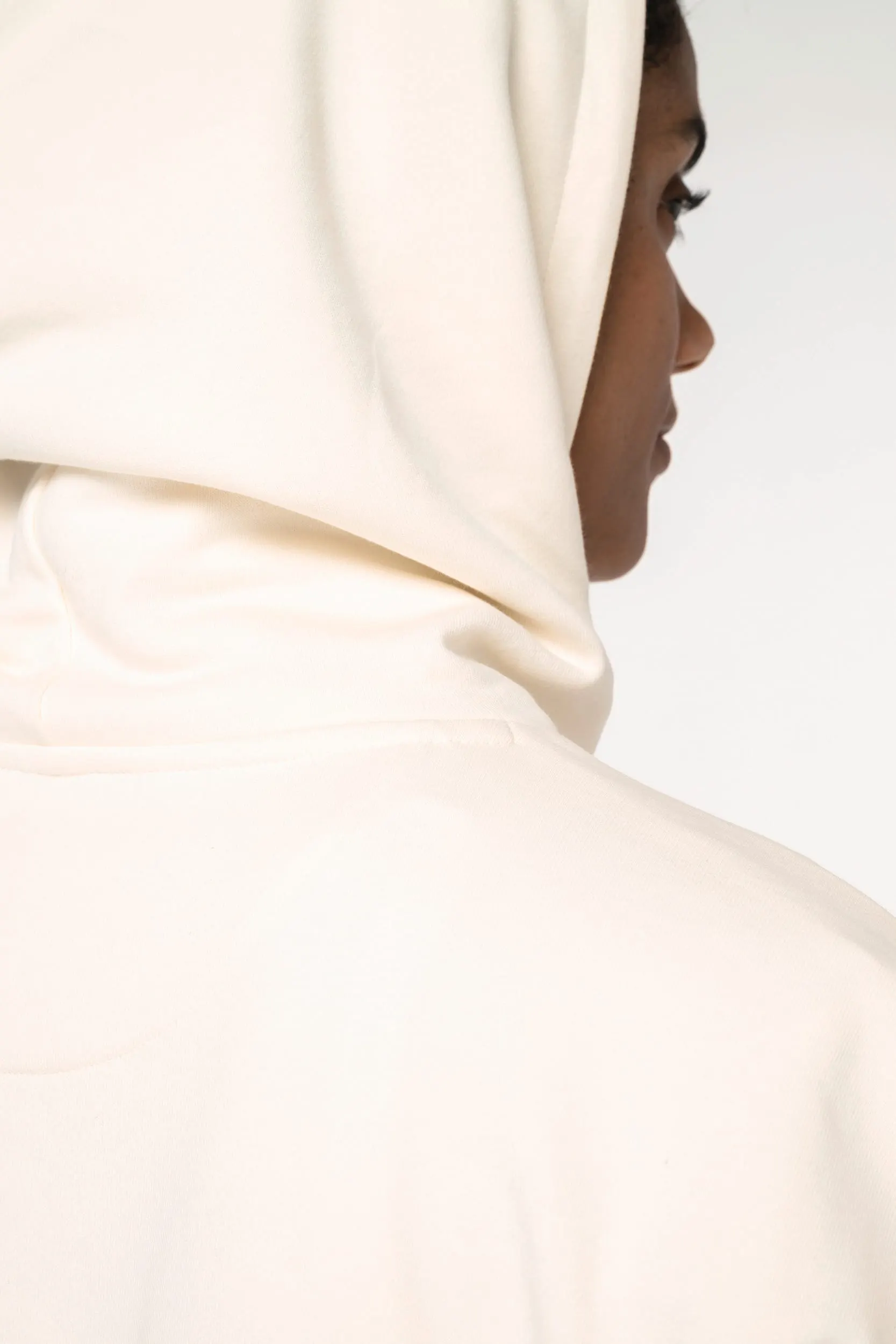 Sudadera ecorresponsable con capucha oversize sin mangas French Terry mujer