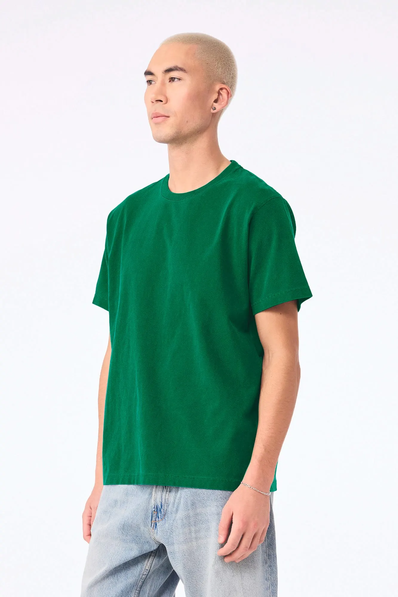 Camiseta de efecto lavado gruesa unisex
