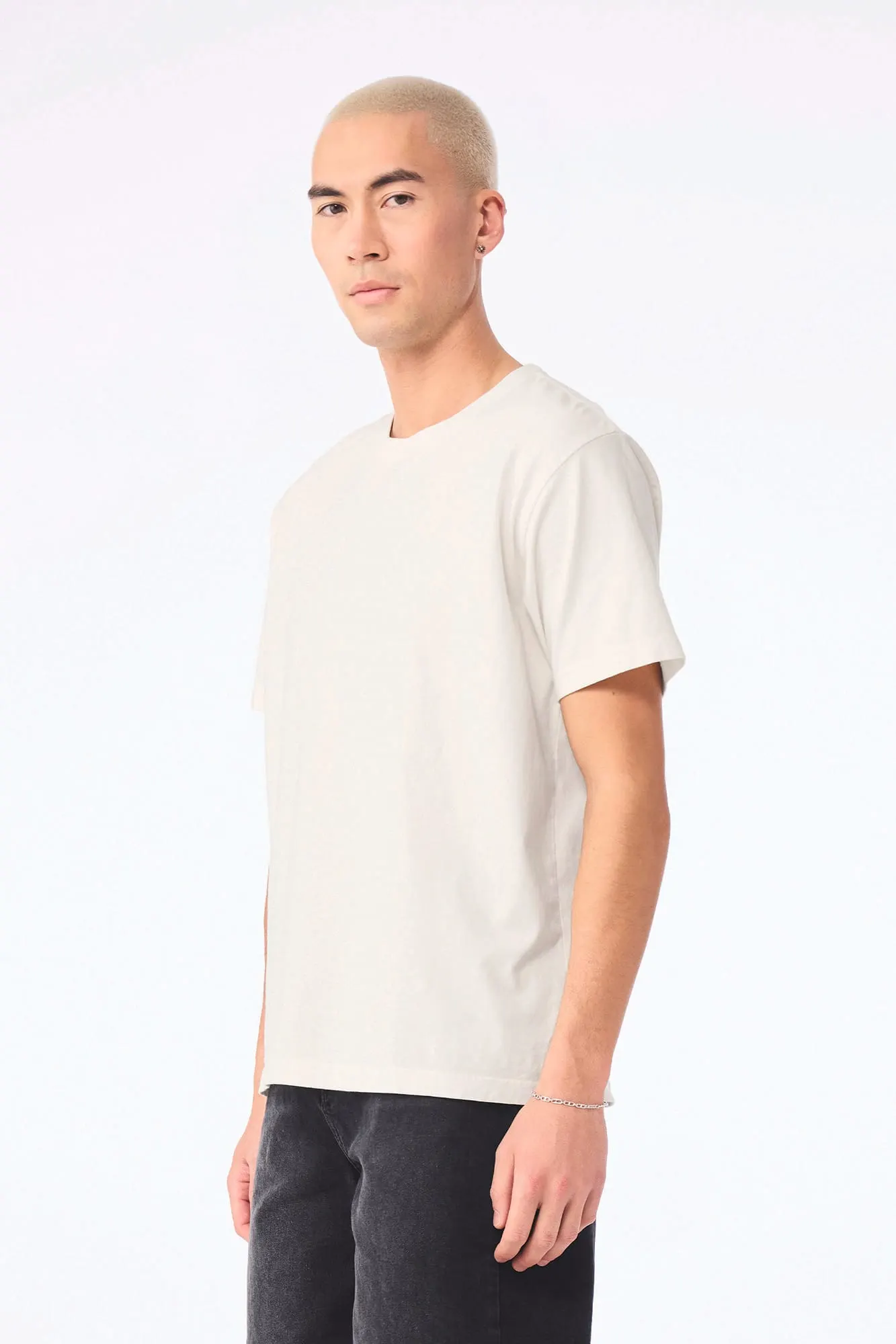 Camiseta de efecto lavado gruesa unisex