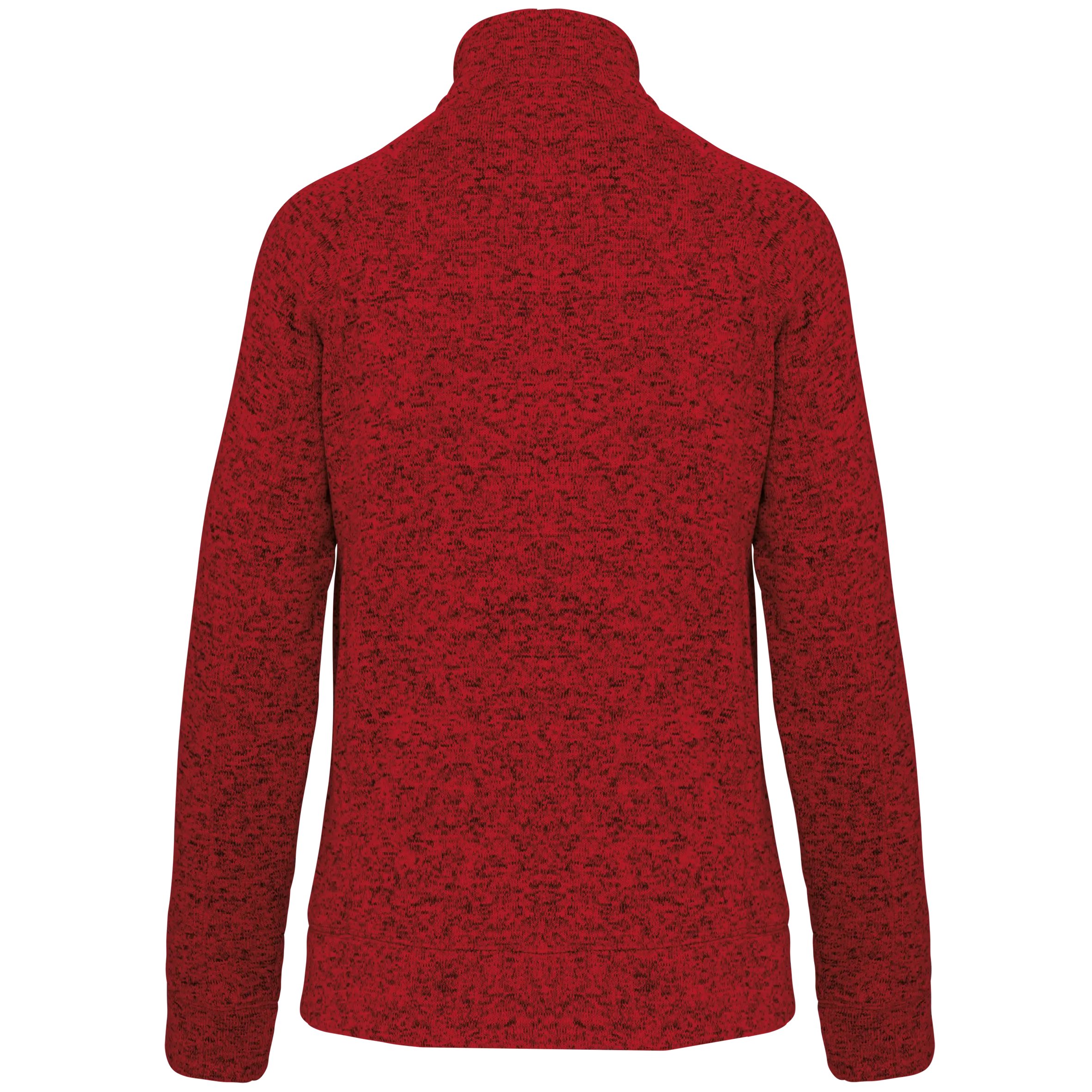 Chaqueta jaspeada con cremallera mujer