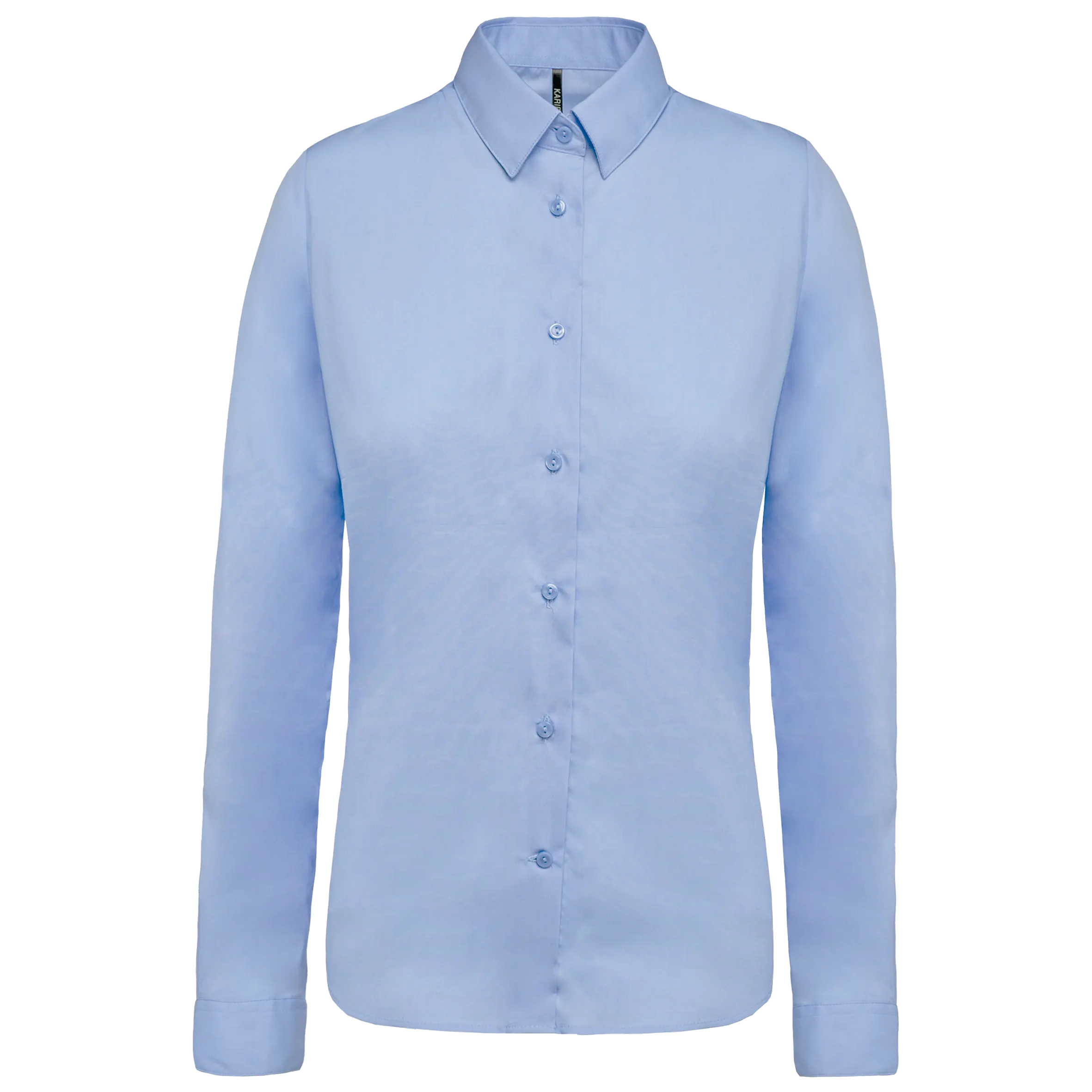 Camisa popelina manga larga mujer