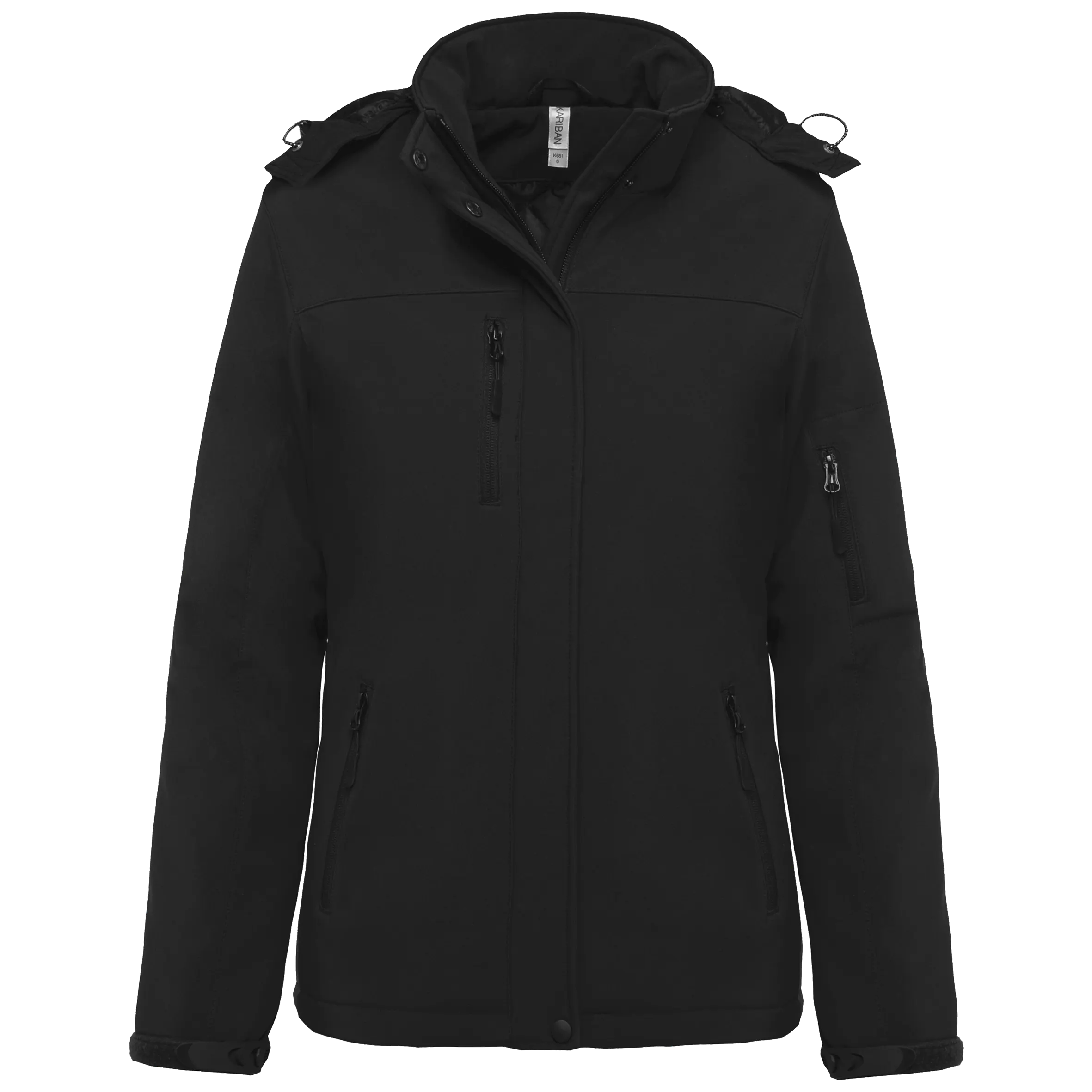 Parka softshell acolchada con capucha mujer