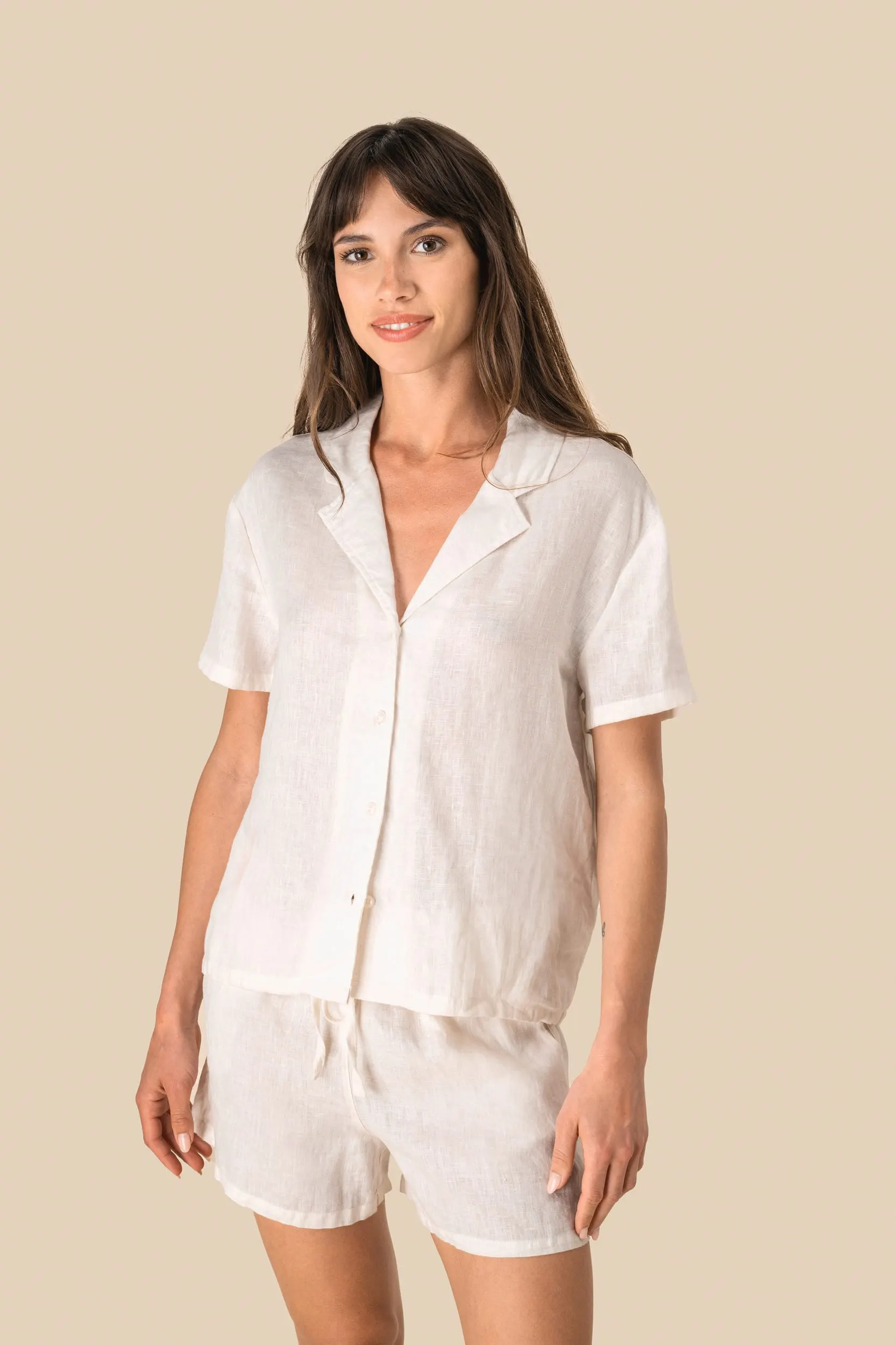Short de lino mujer