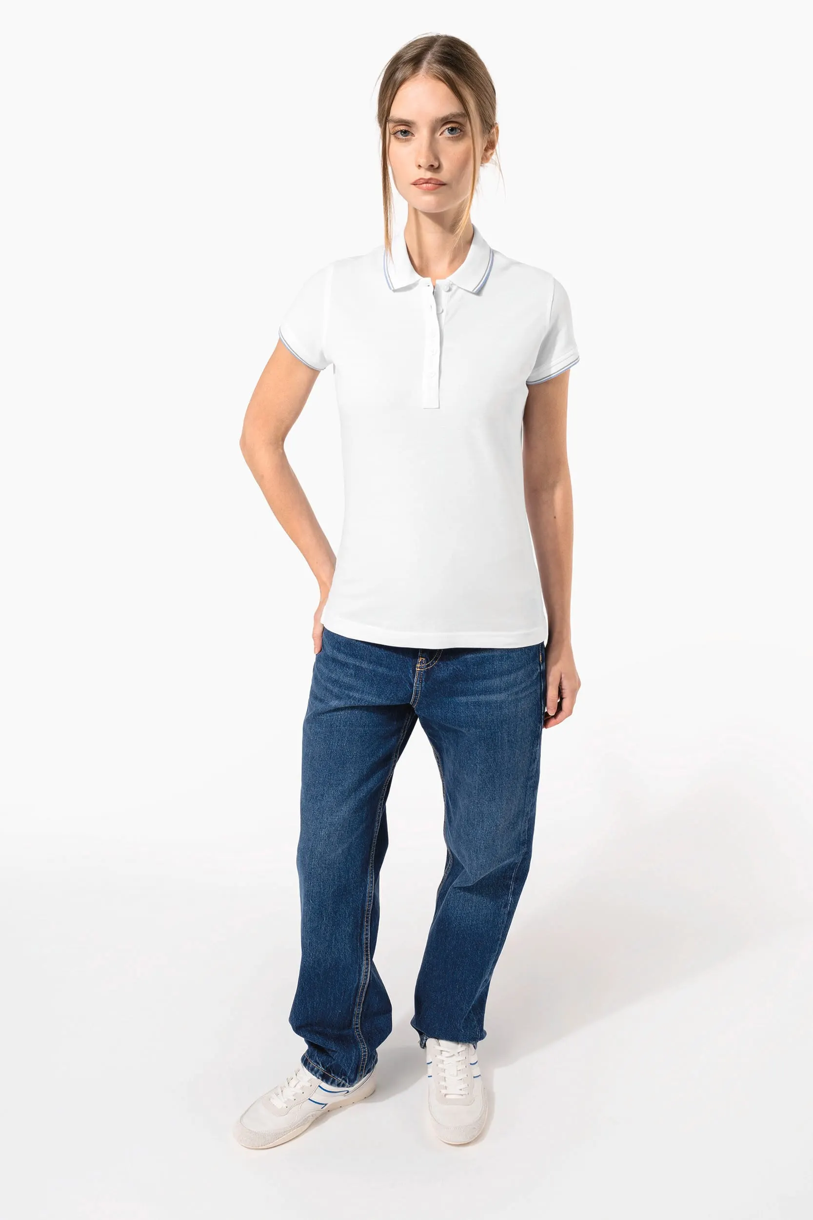 Polo de manga corta mujer