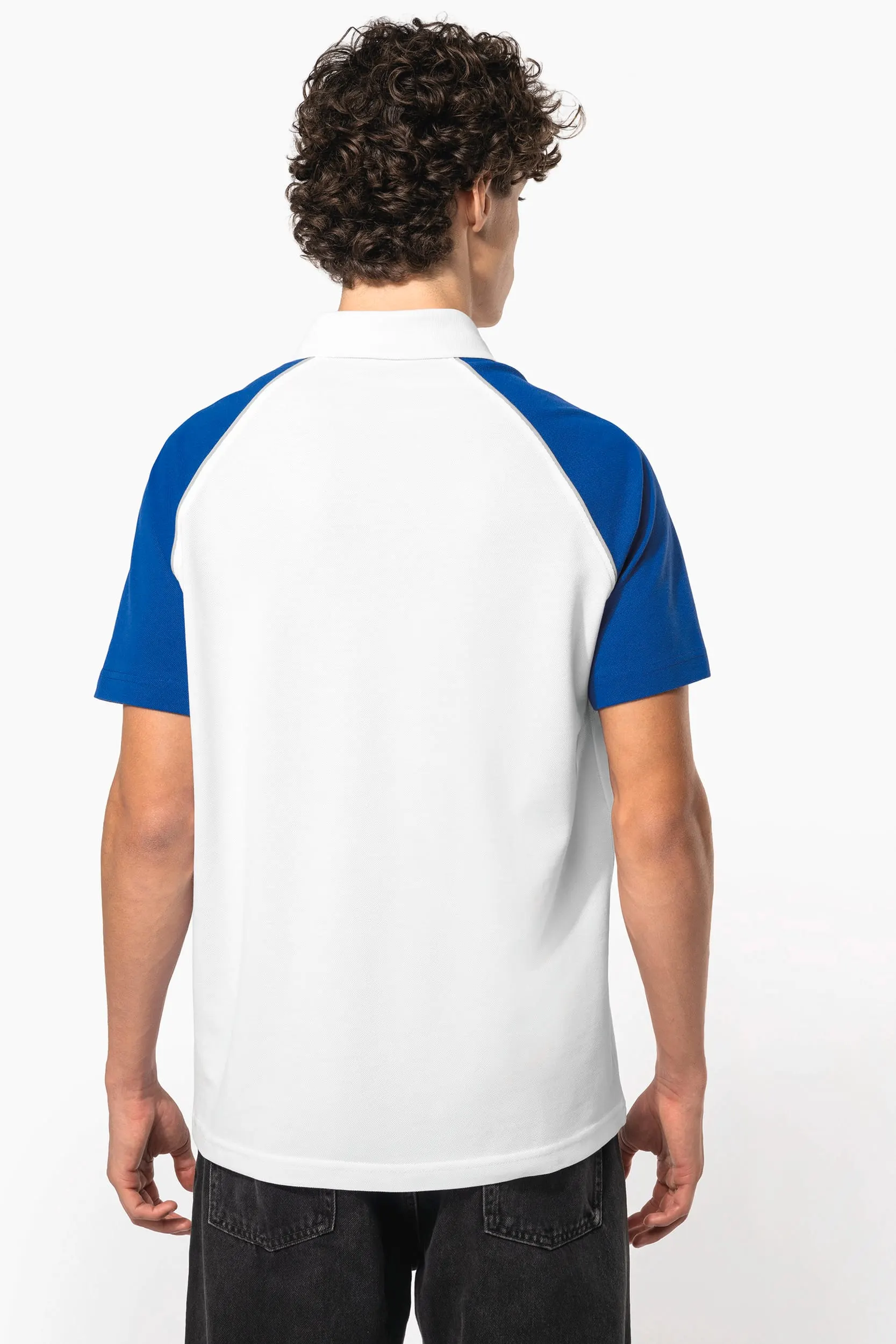 Polo baseball manga corta