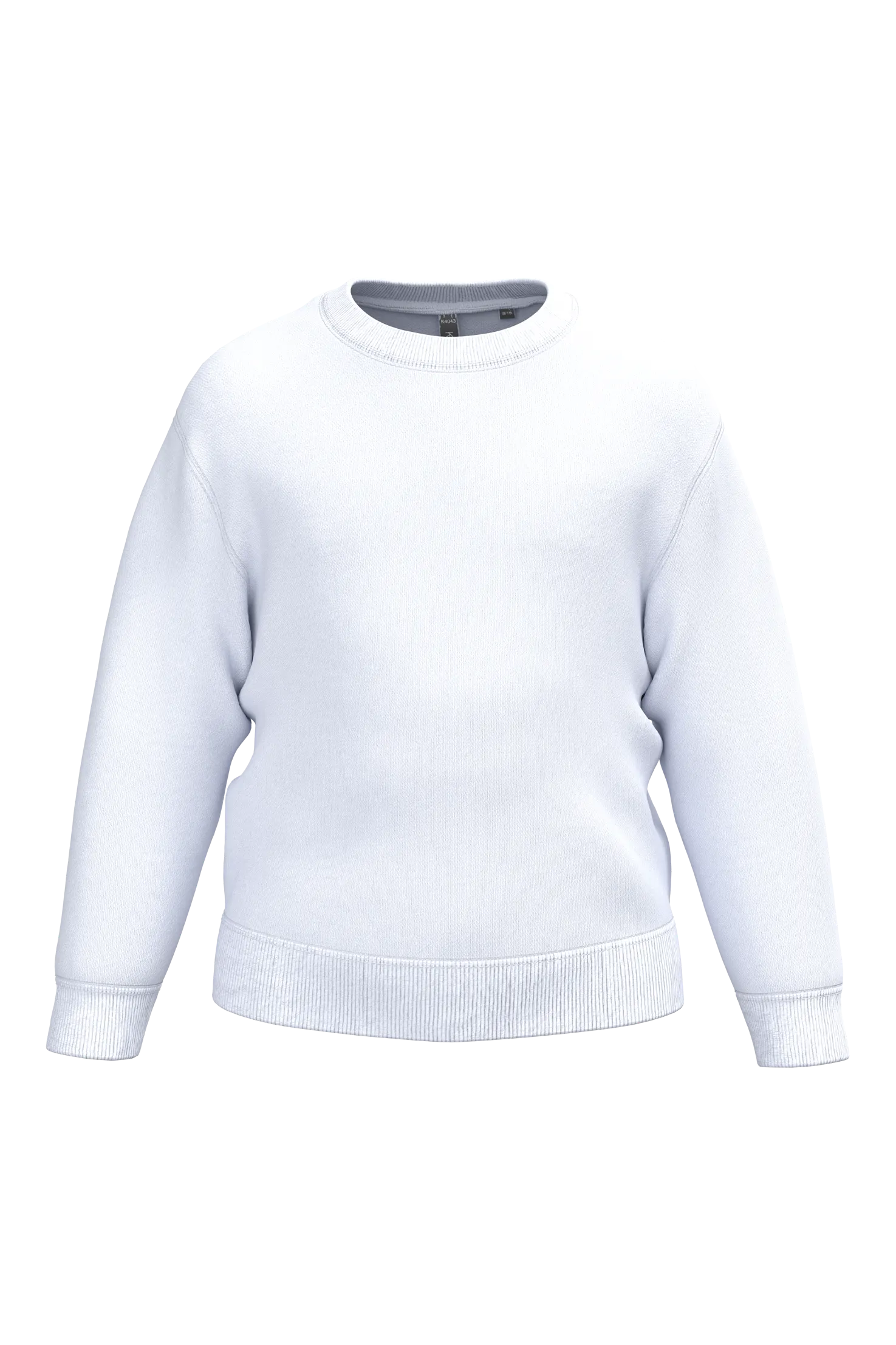 Sudadera reciclada cuello redondo infantil