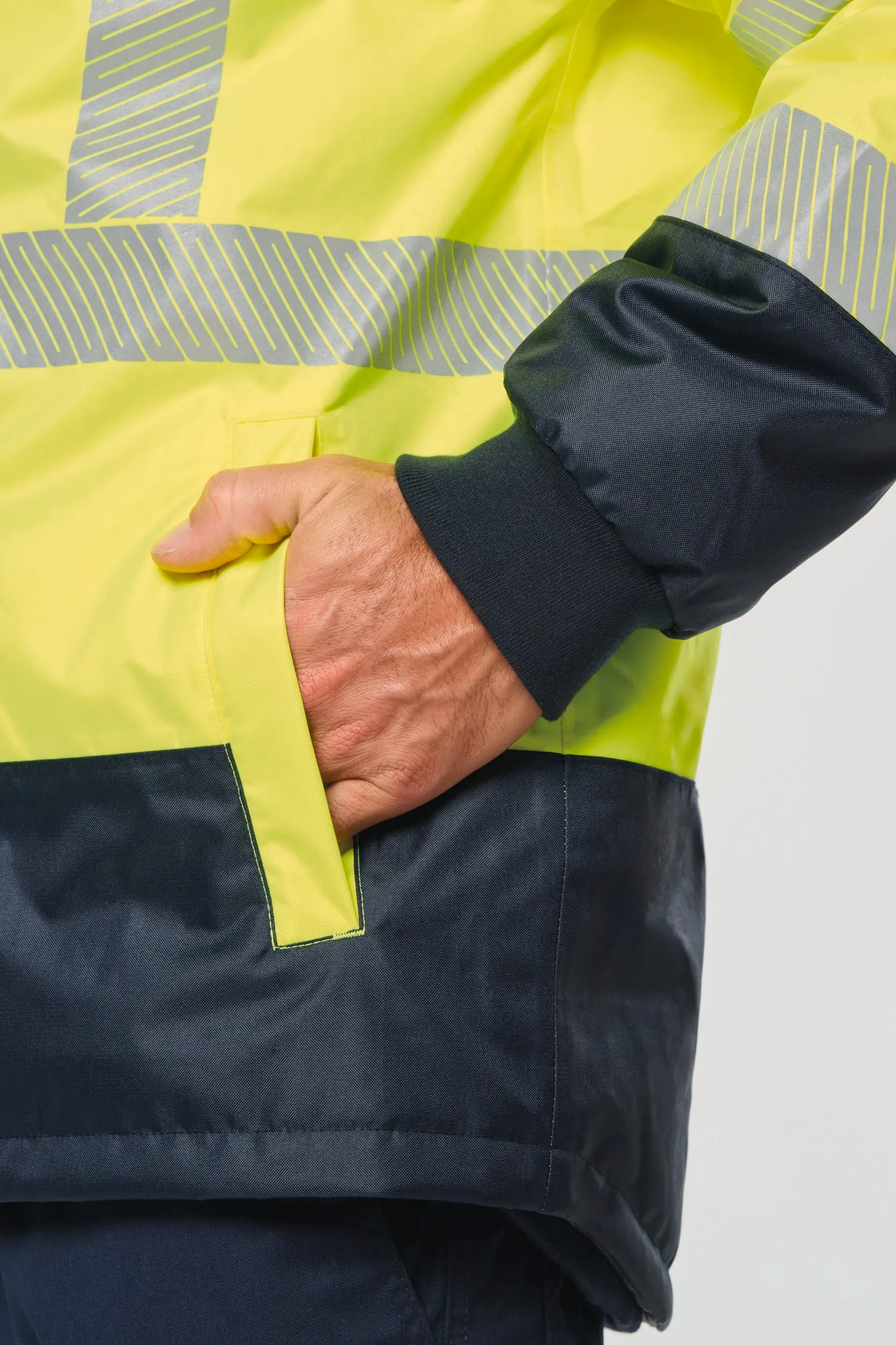 Parka de seguridad reciclada 4 en 1 unisex
