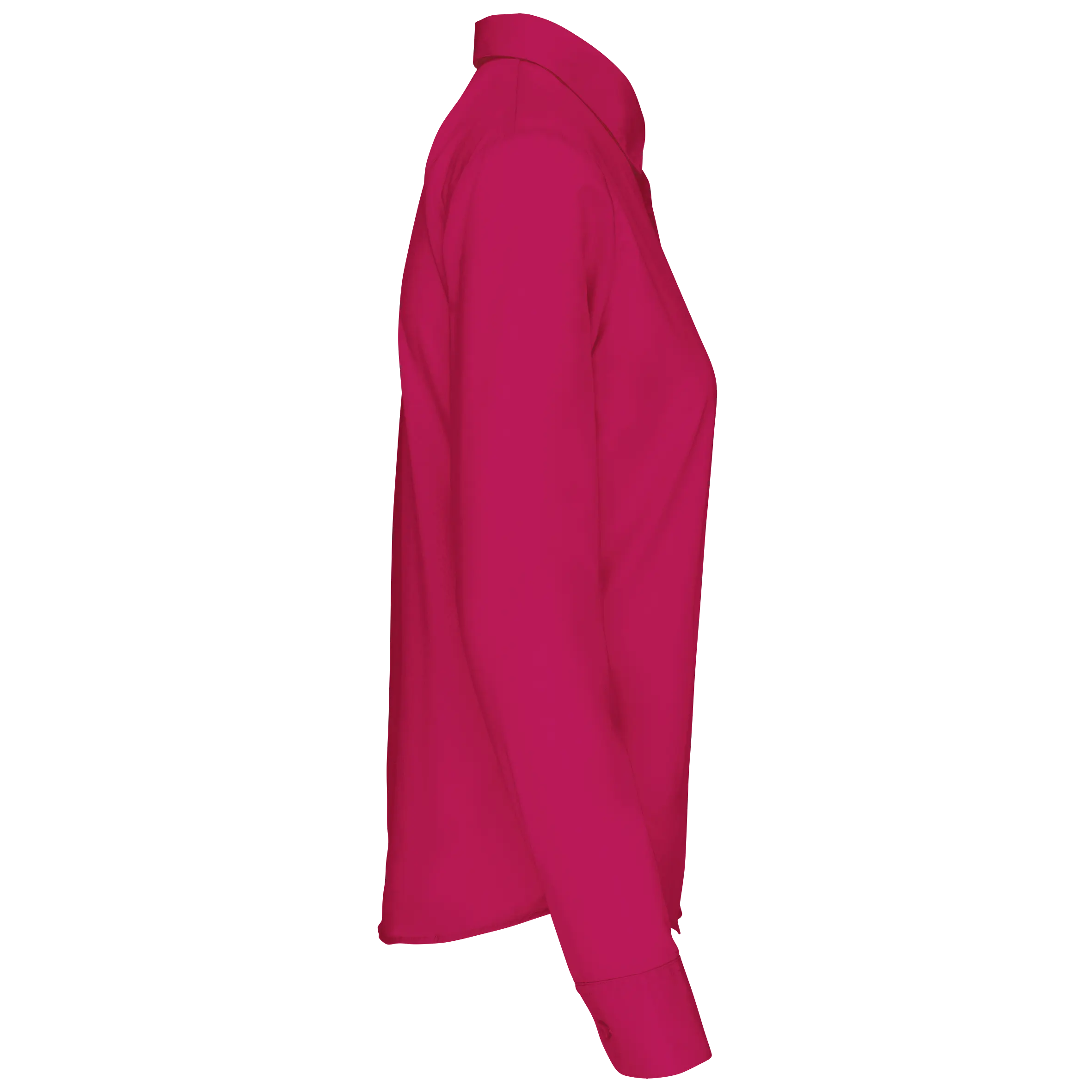 Camisa popelina de polialgodón manga larga mujer