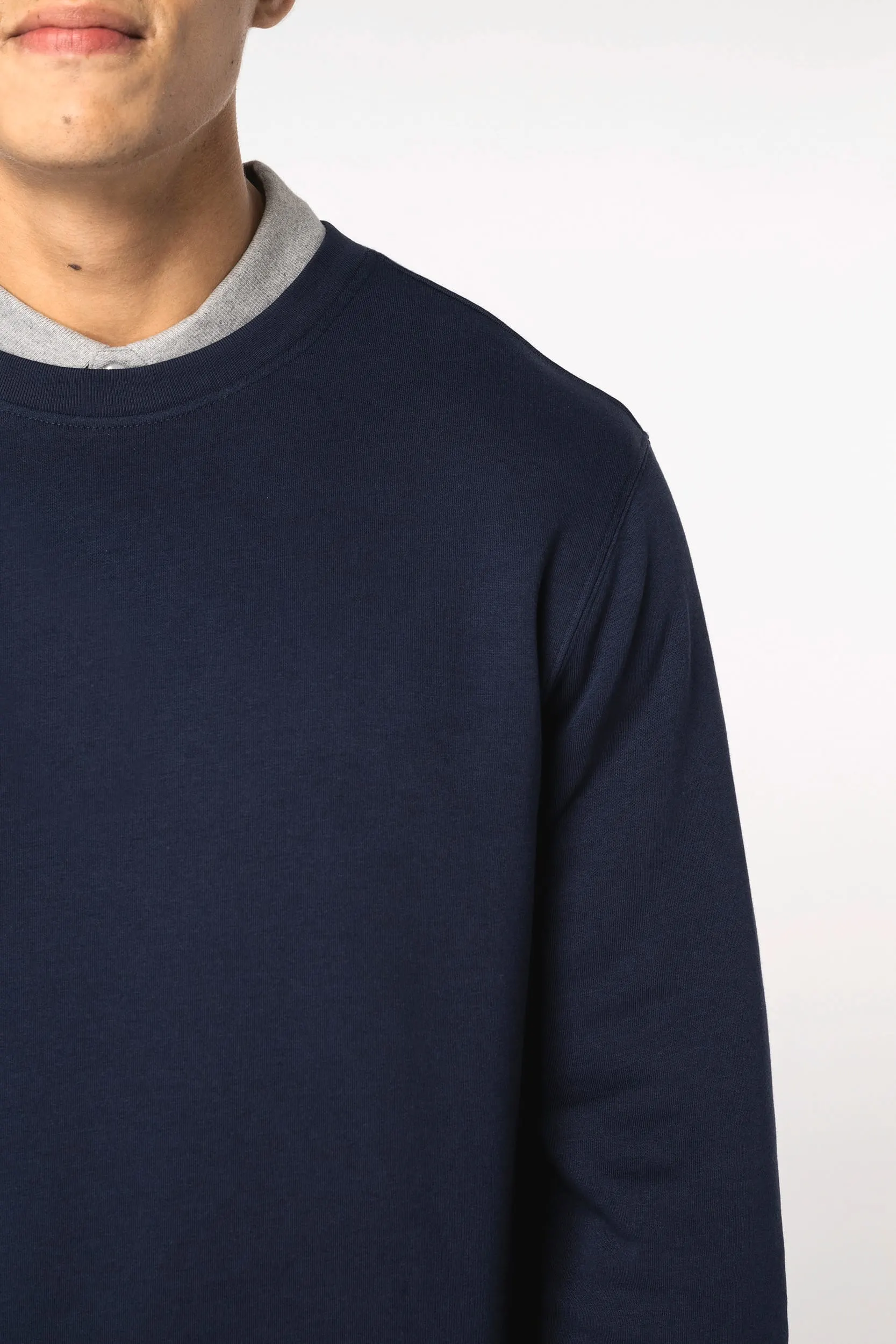 Sudadera ecorresponsable cuello redondo unisex
