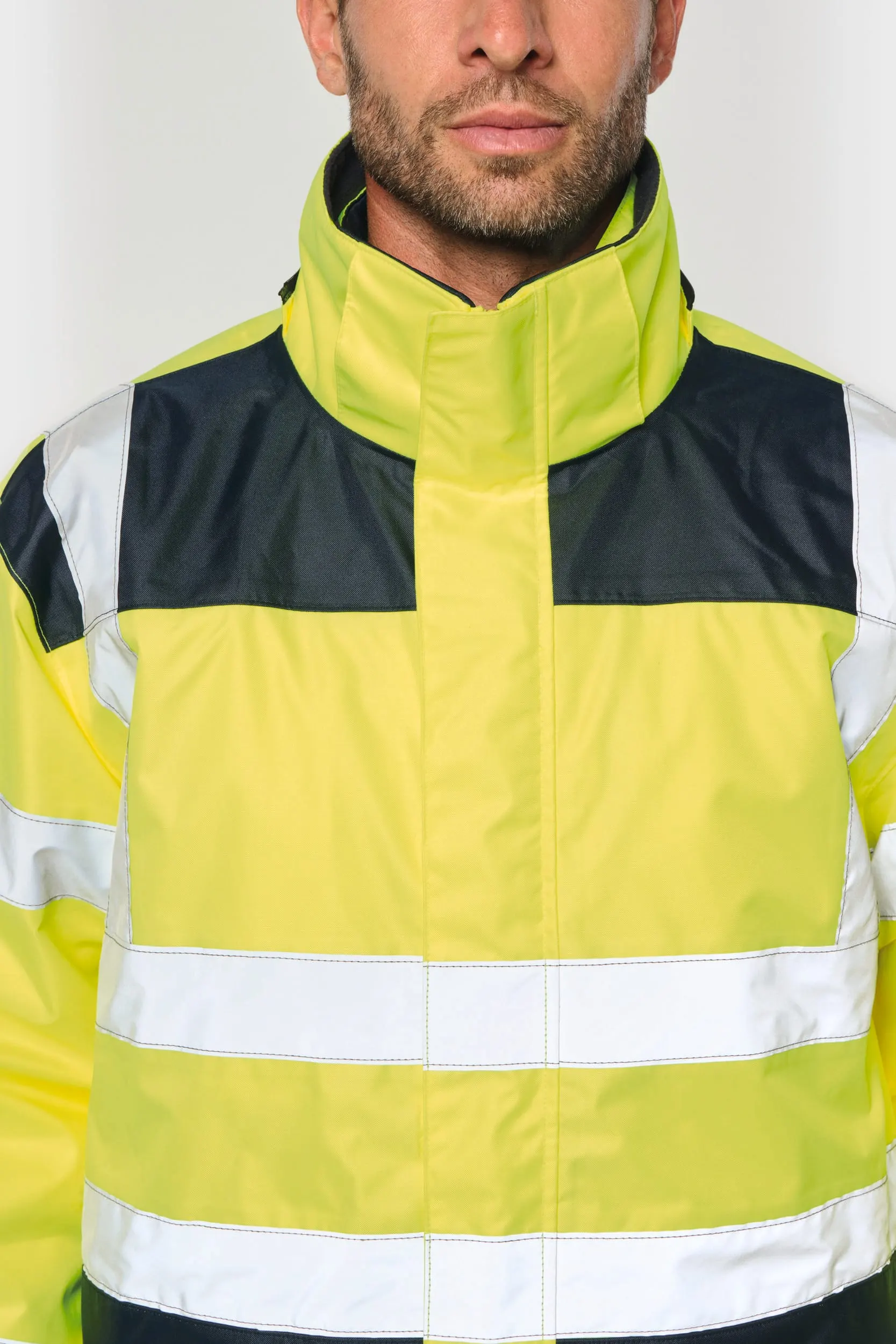 Parka de seguridad reciclada 4 en 1 unisex