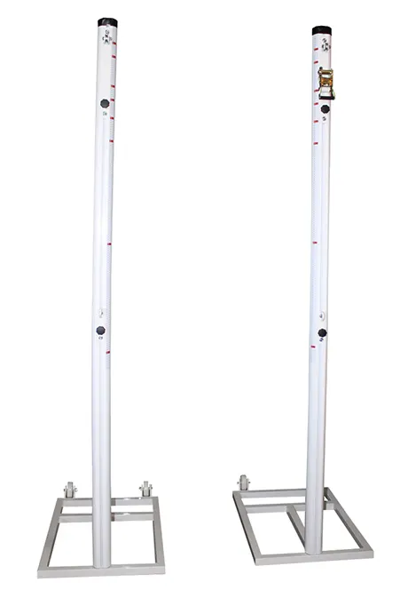 JUEGO POSTES MULTIALTURAS ALUMINIO TUBO DE 90MM TRASLADABLES