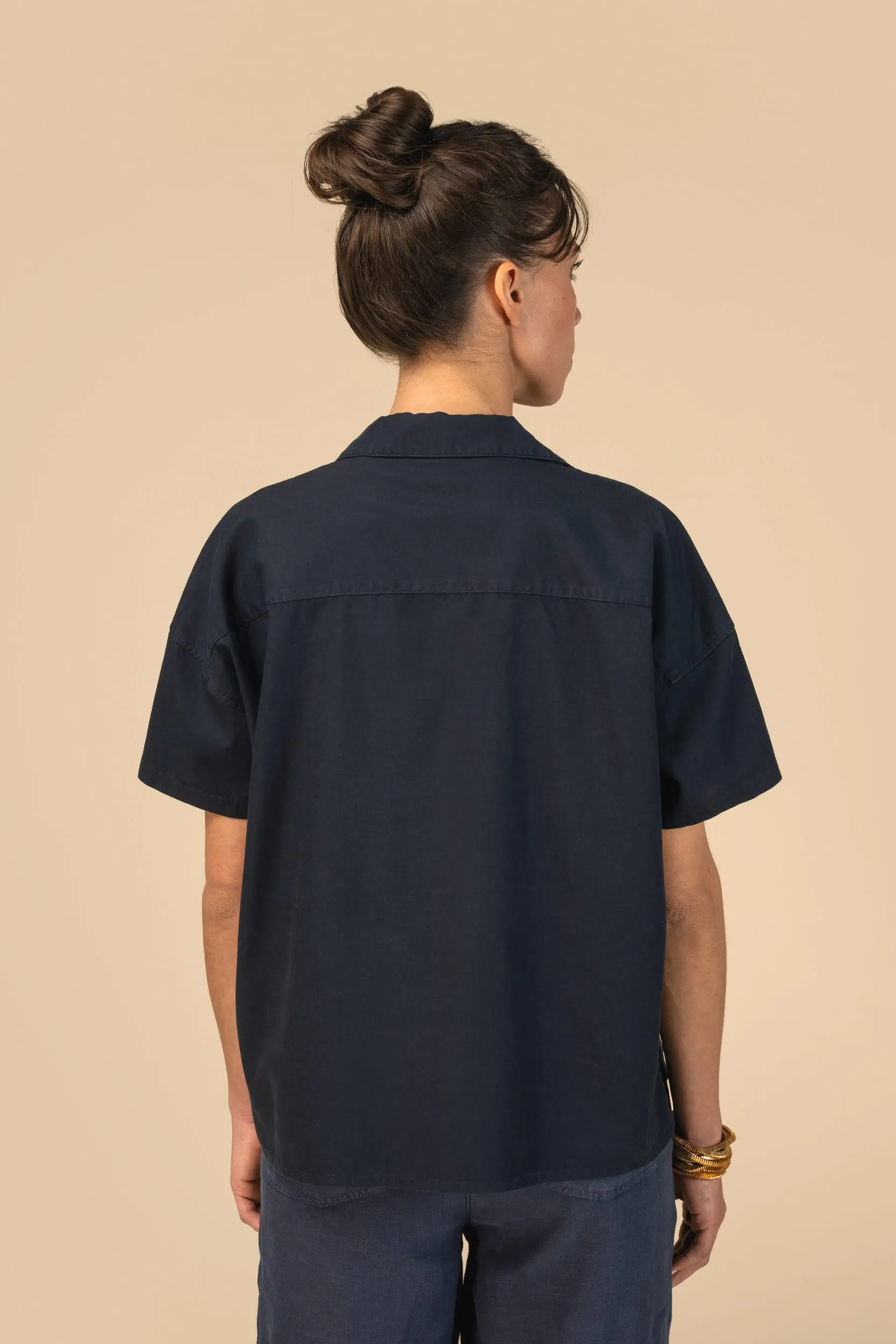 Camisa ecorresponsable oversize de Lyocell mujer