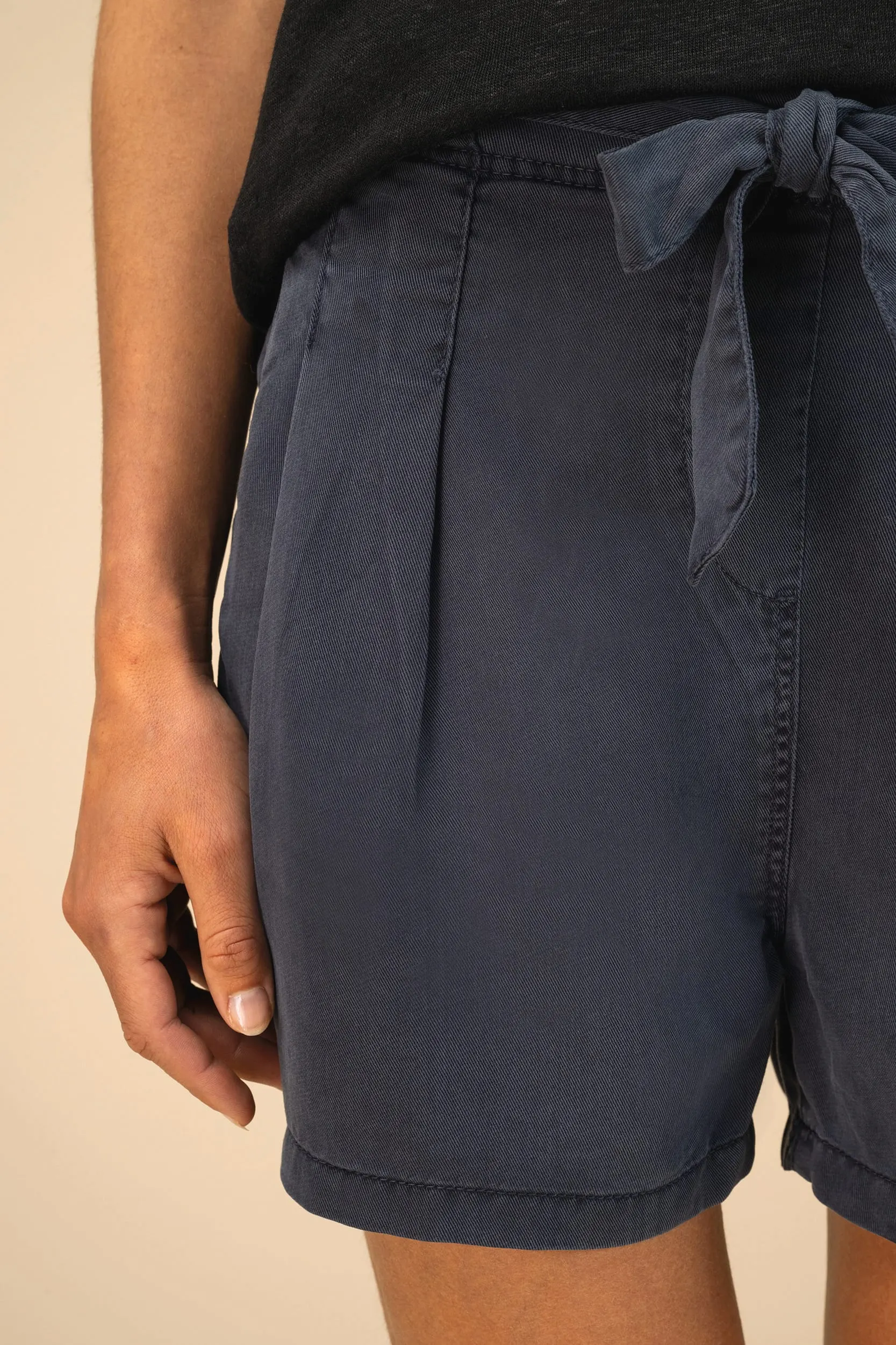 Shorts ecorresponsables de Lyocell y efecto lavado mujer