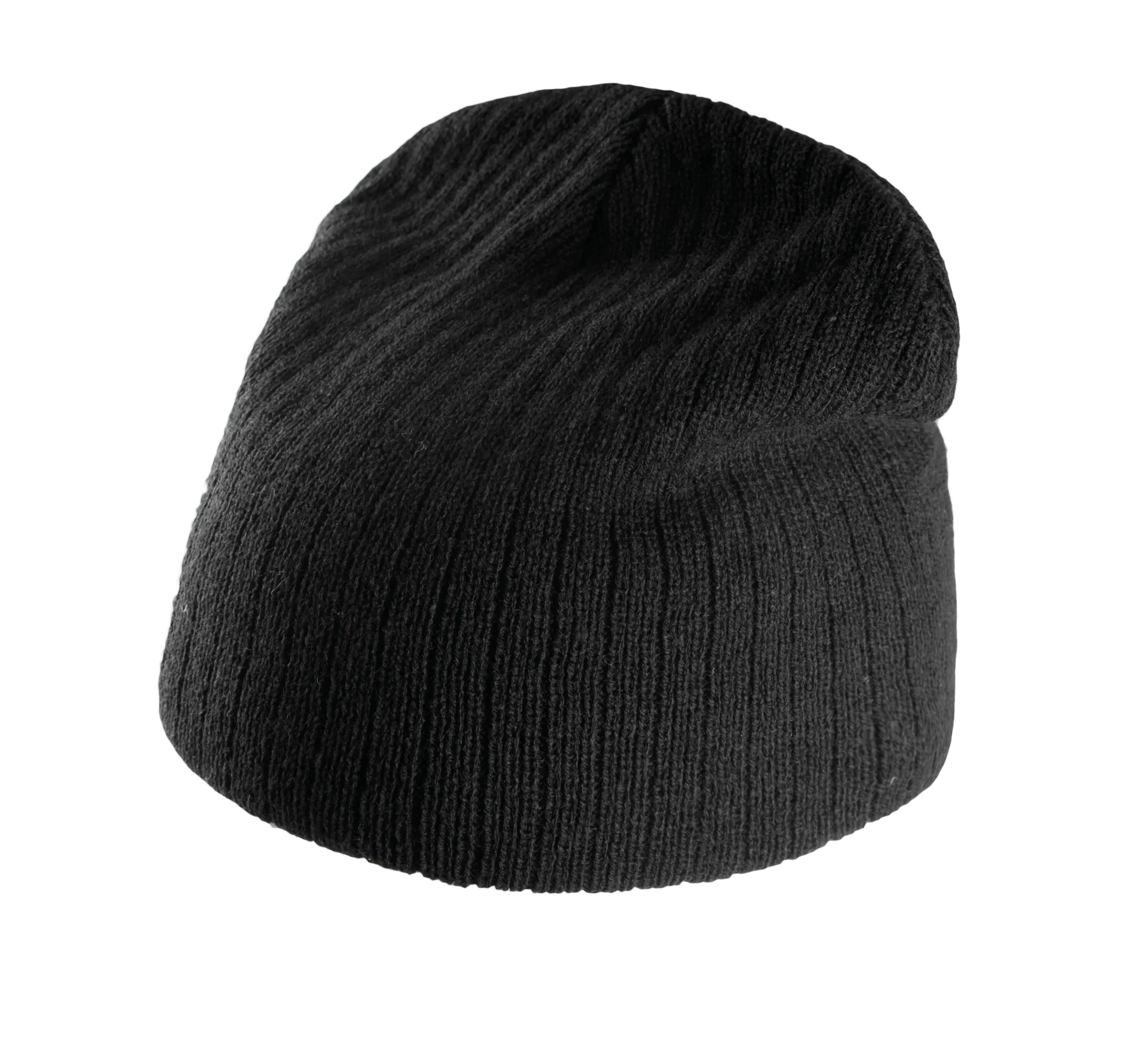 Gorro de punto acanalado