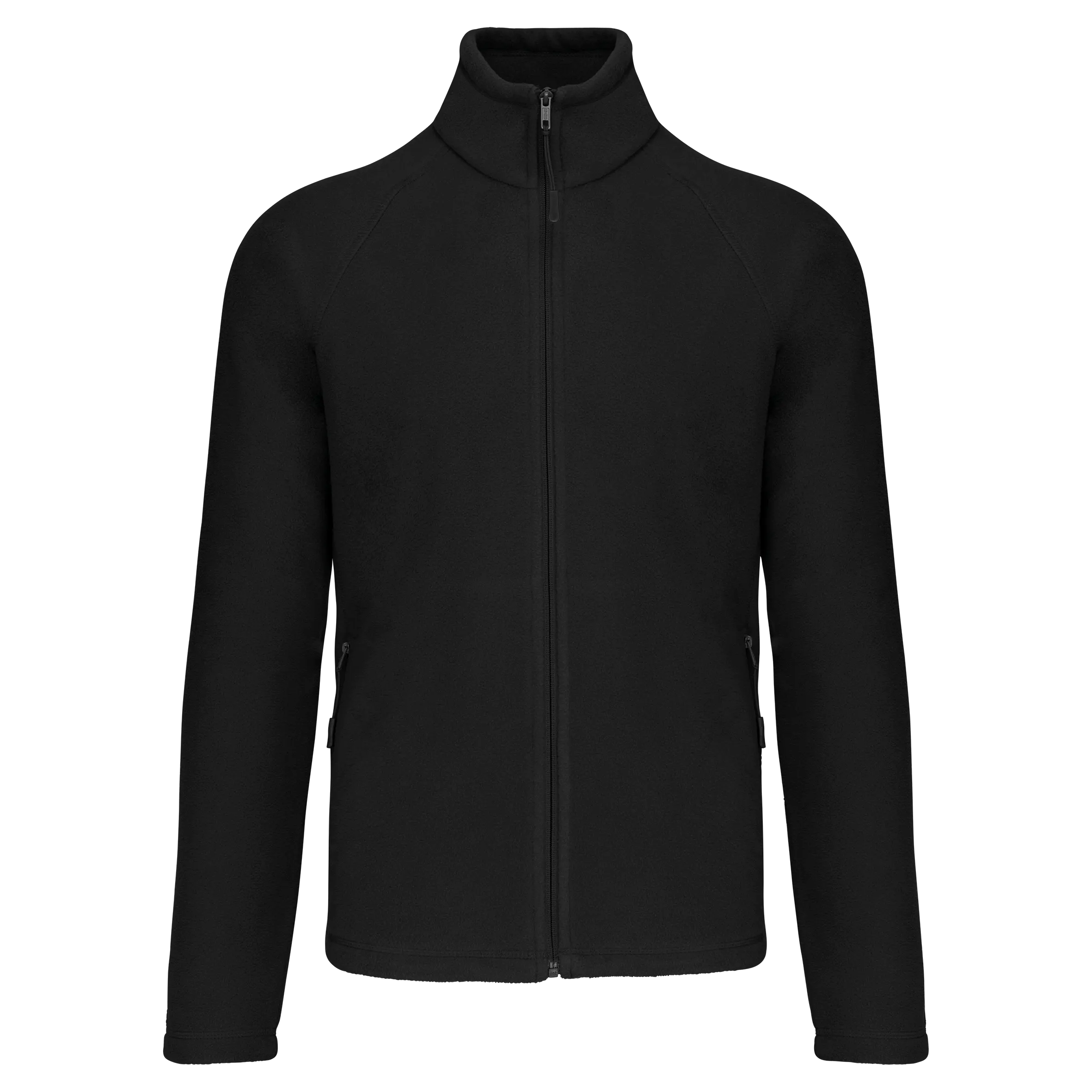 Chaqueta micropolar con cremallera y mangas raglán hombre