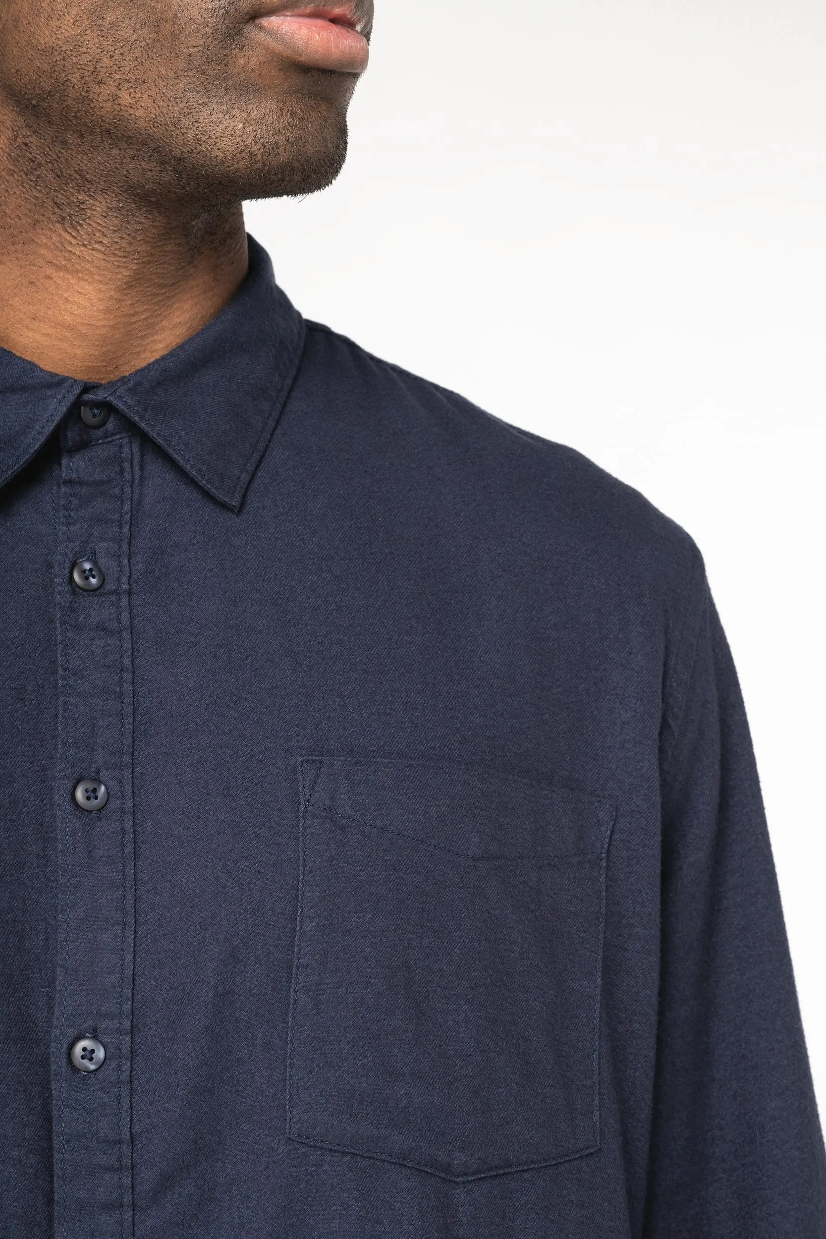Camisa ecorresponsable de franela hombre