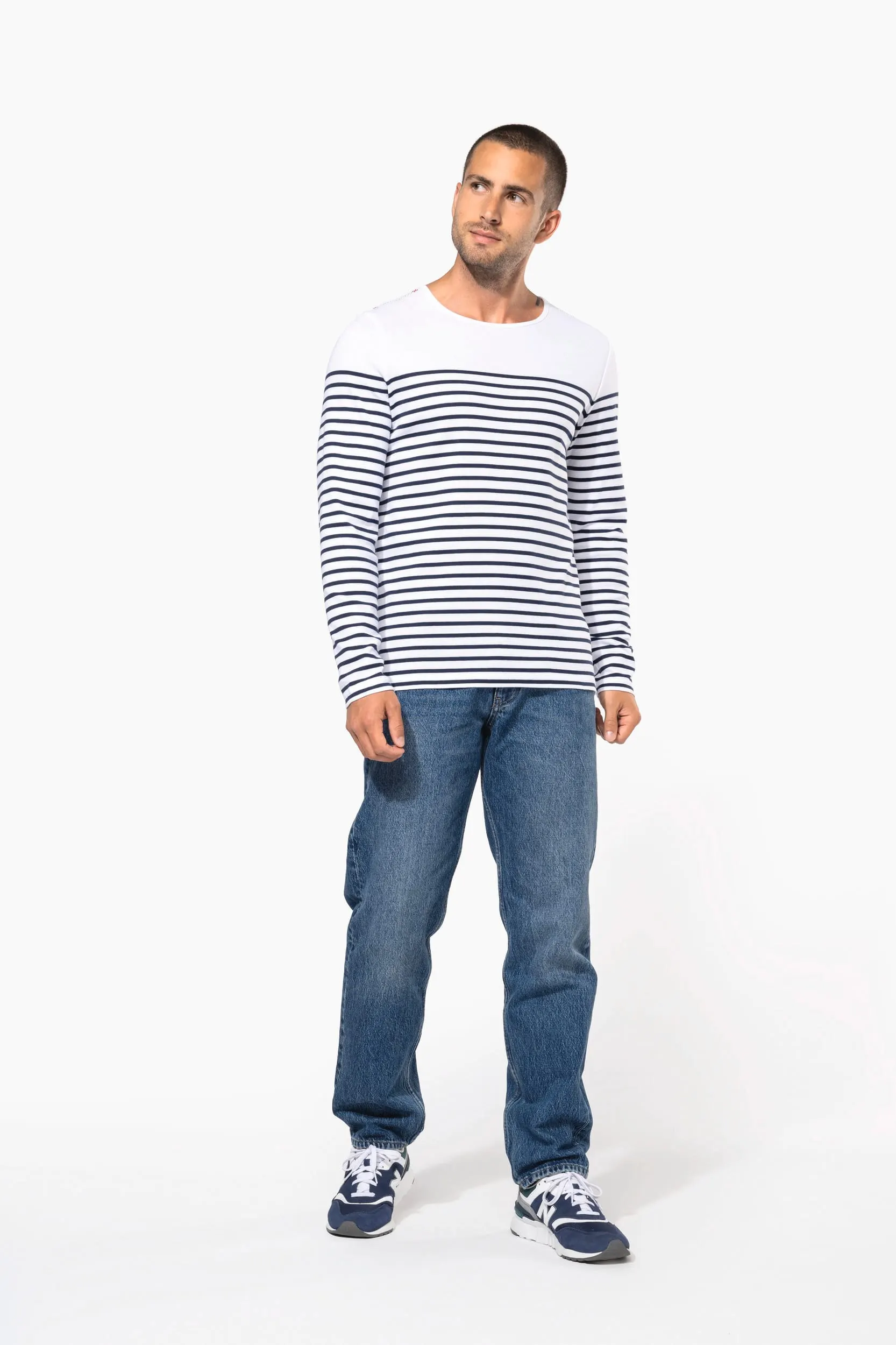 Camiseta marinera de manga larga de hombre