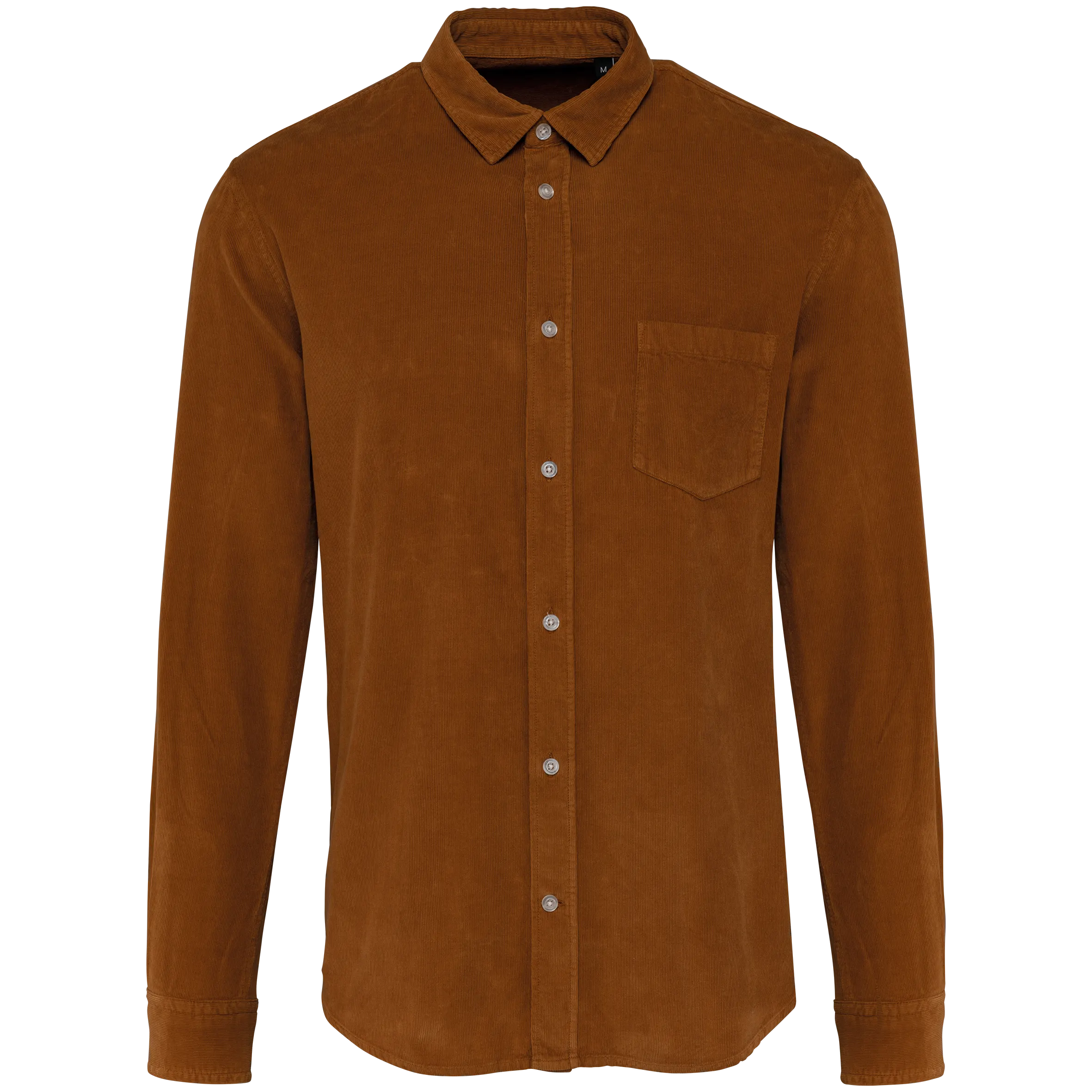 Camisa de pana manga larga hombre