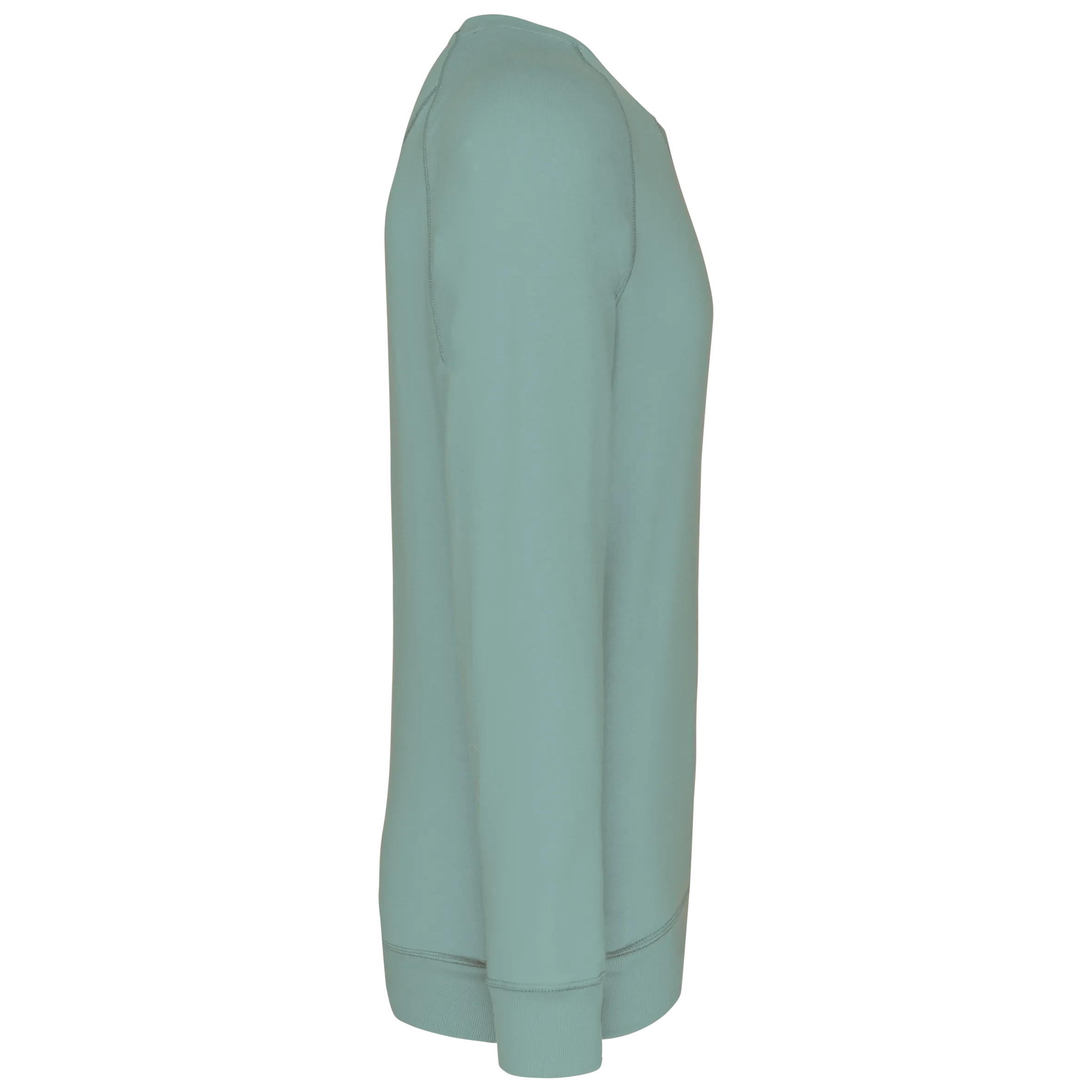 Sudadera algodón orgánico con cuello redondo y mangas raglán de hombre