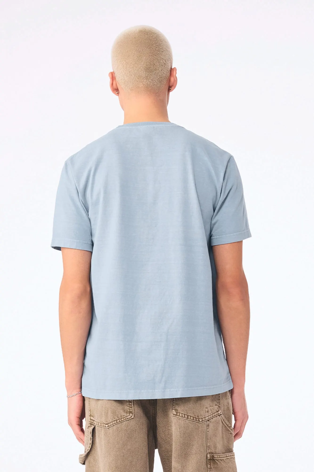 Camiseta de efecto lavado gruesa unisex