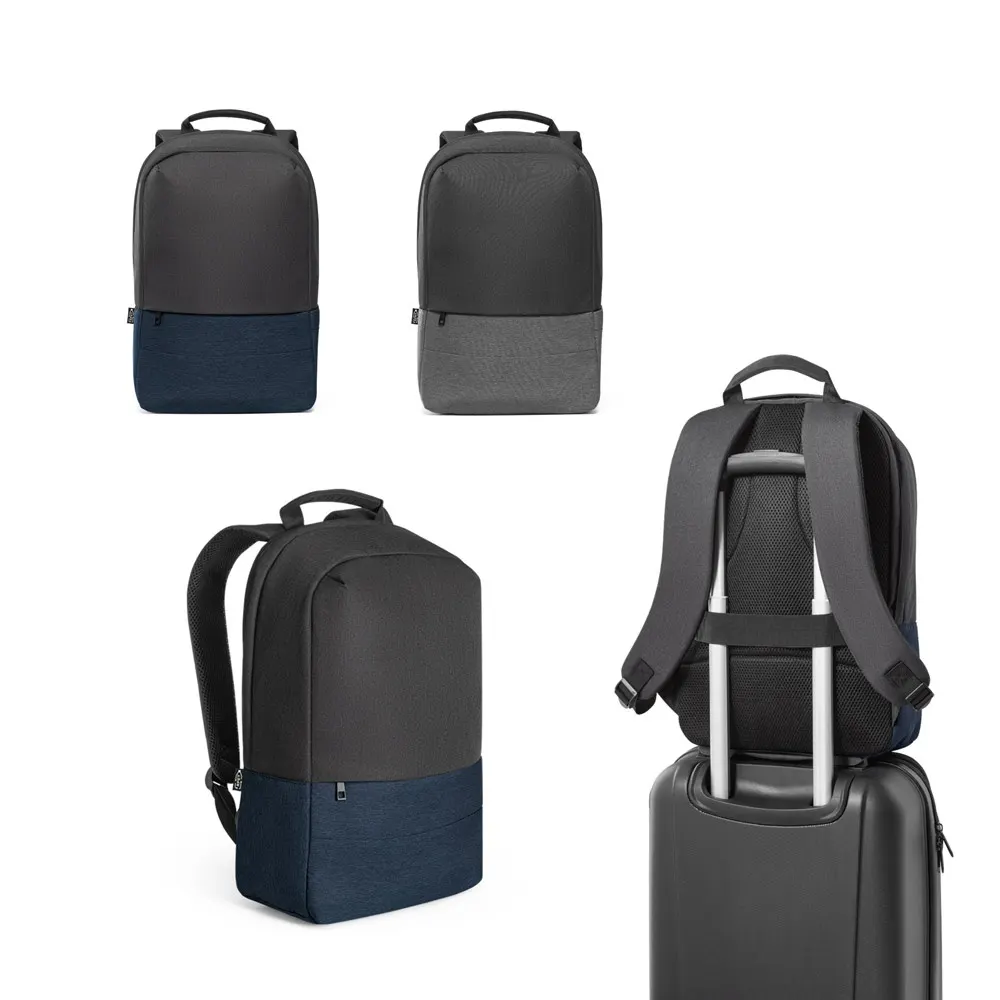 GENOA BPACK. Mochila antirrobo en poliéster reciclado de alta densidad 600D