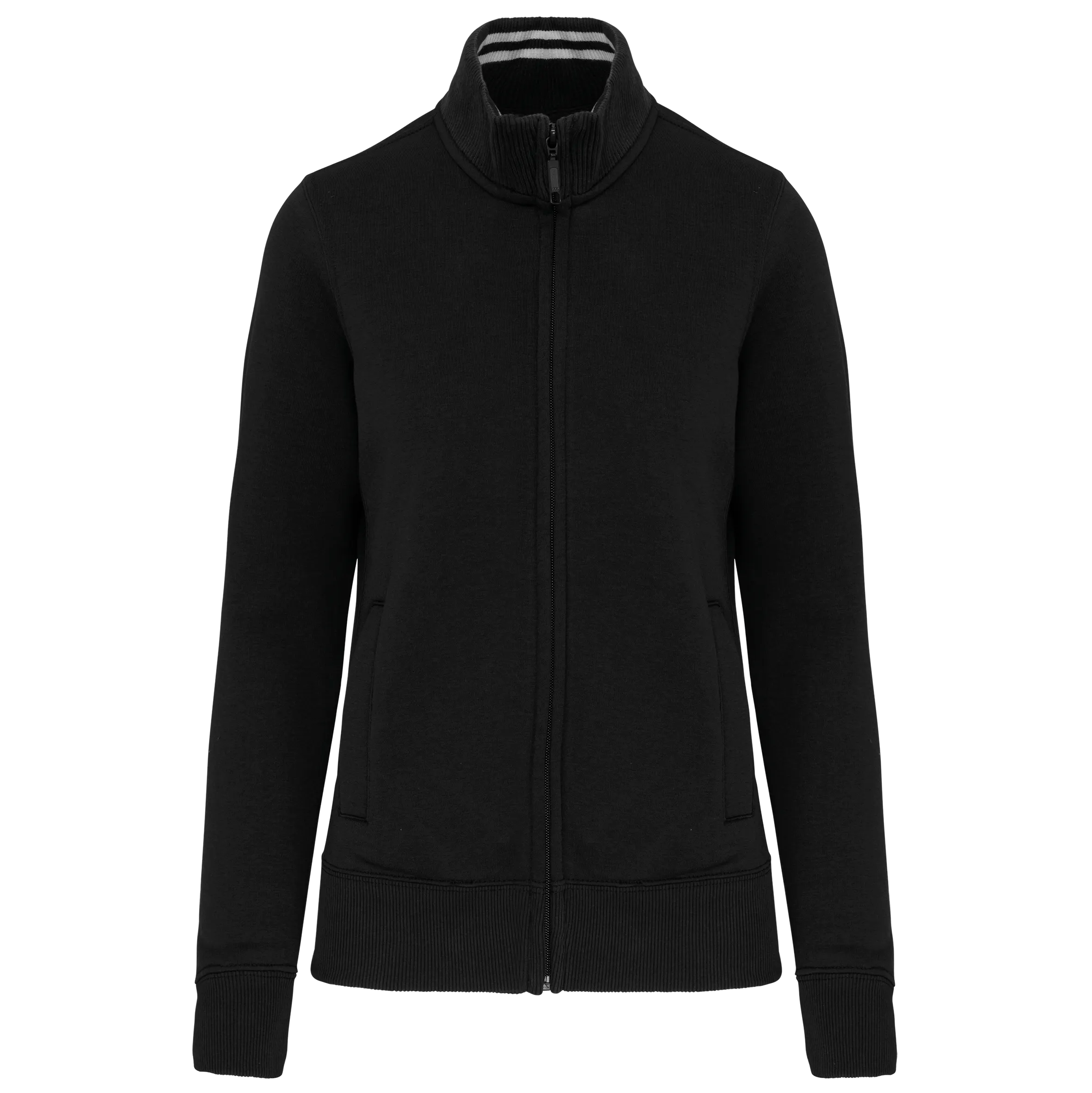 Chaqueta de felpa con cremallera mujer