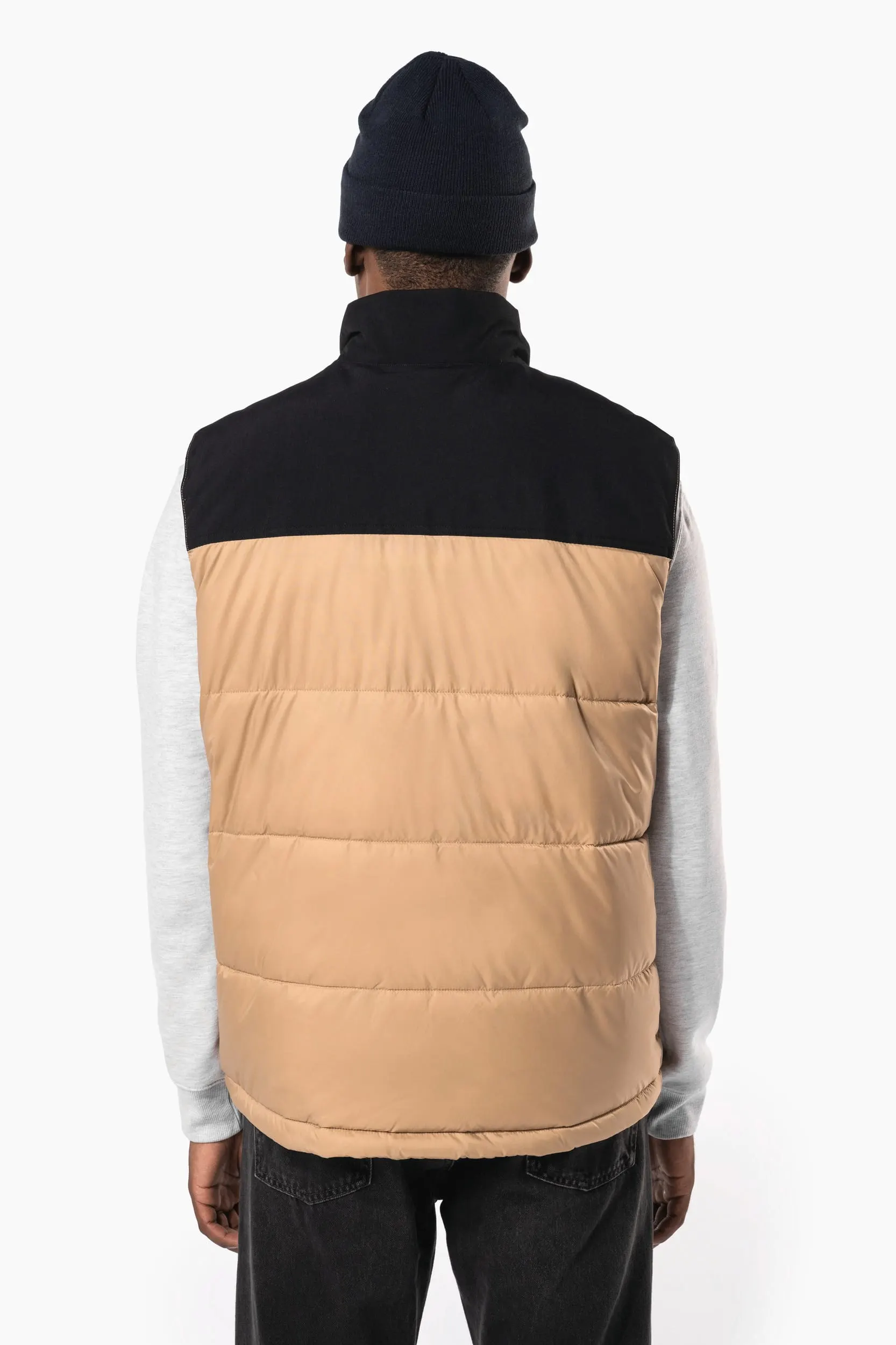 Chaleco acolchado bicolor unisex