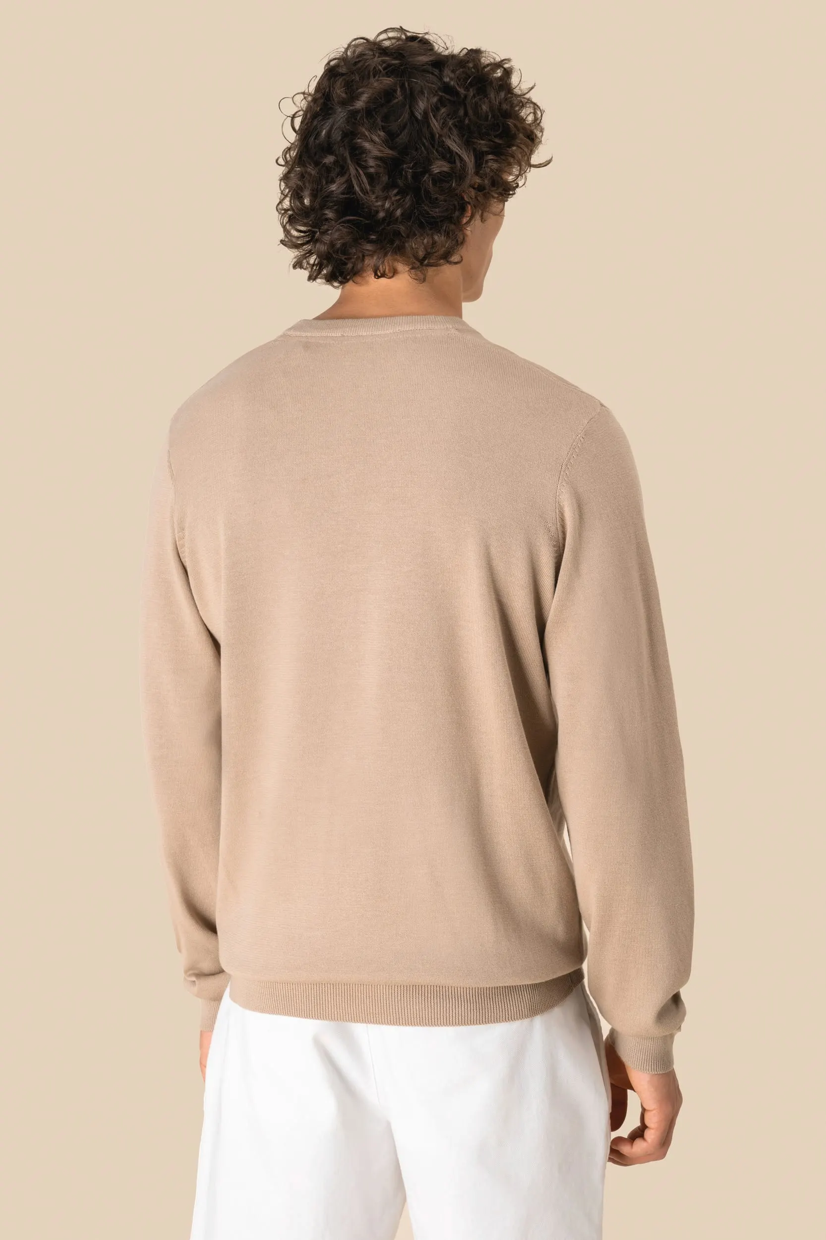 Jersey ecorresponsable de cuello redondo hombre