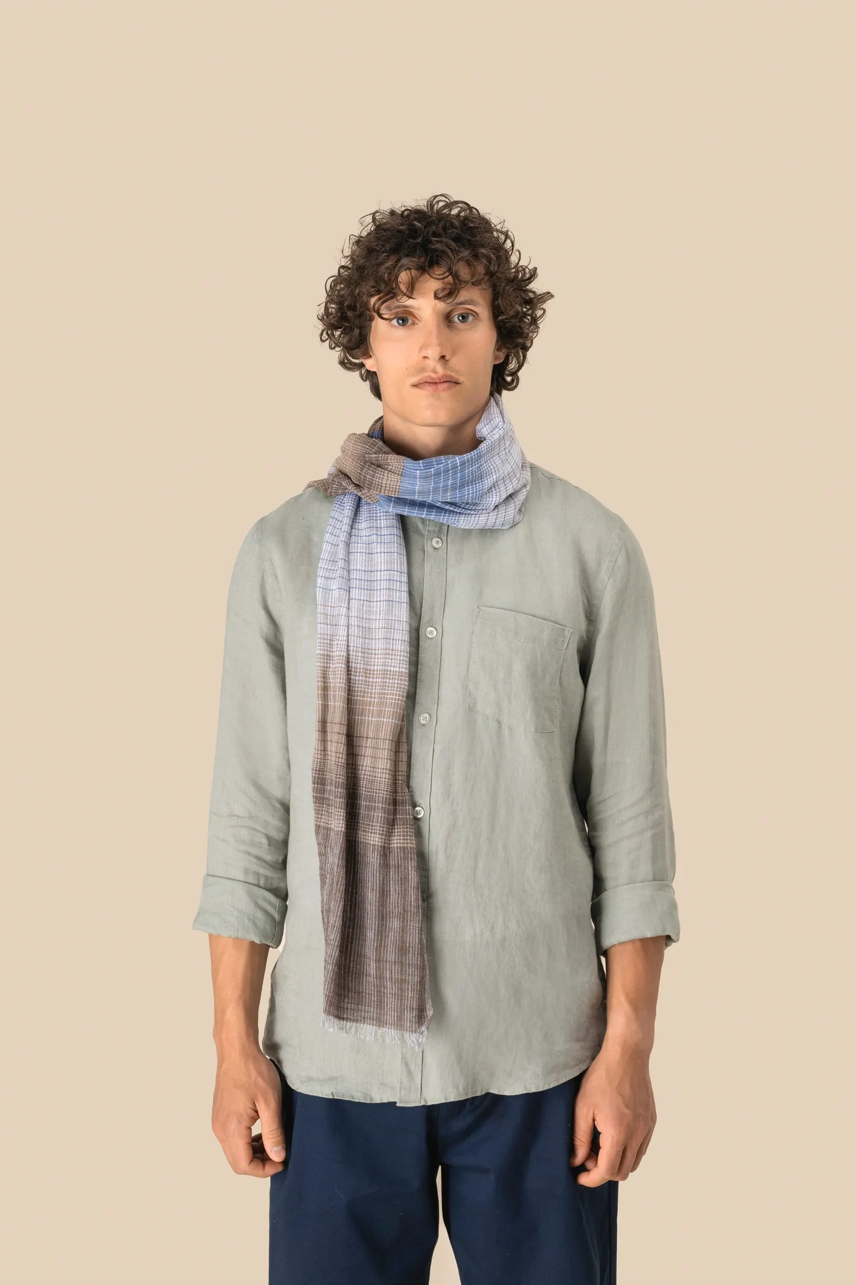 Fular a rayas unisex