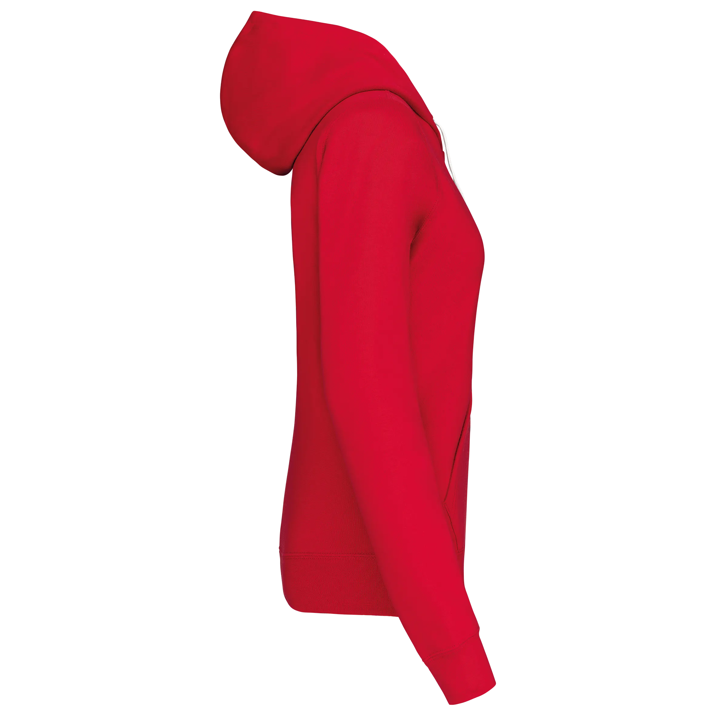 Sudadera capucha contrastada mujer