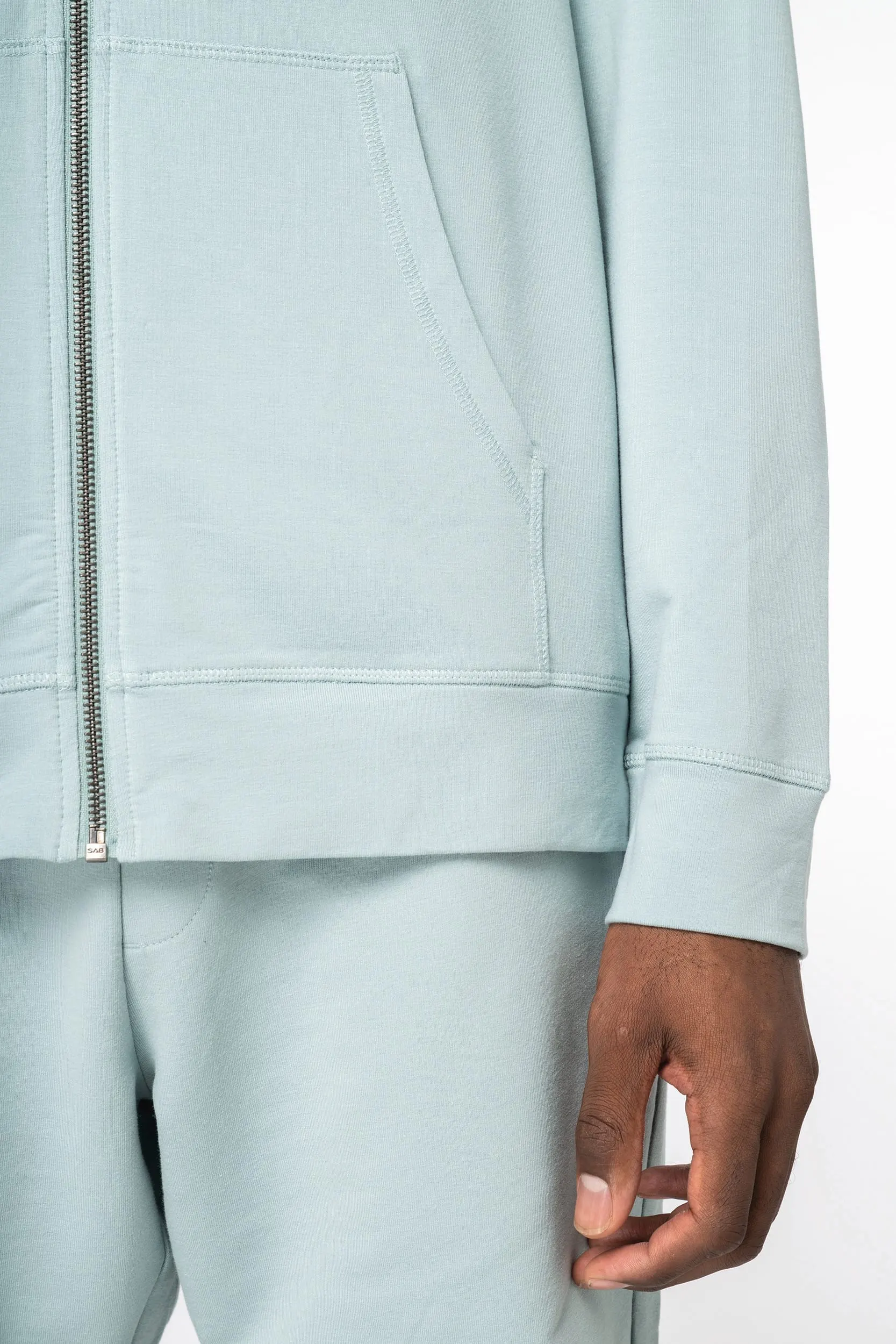 Sudadera con capucha y cremallera hombre