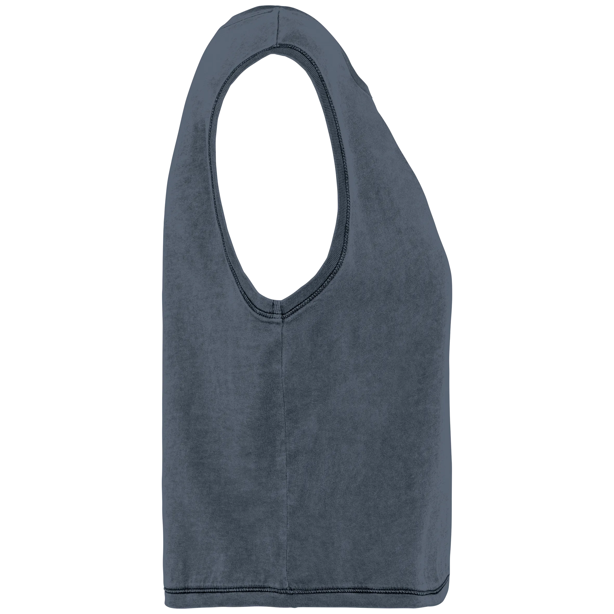 Camiseta crop ecorresponsable sin mangas mujer