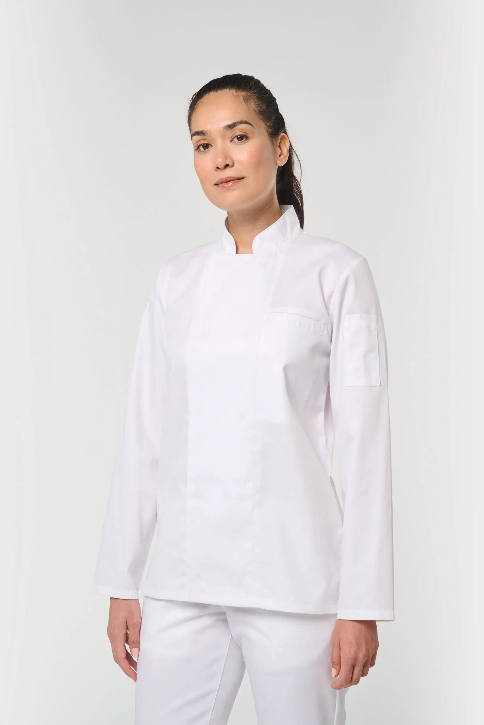 Chaqueta de cocina ecorresponsable y transpirable de manga larga unisex