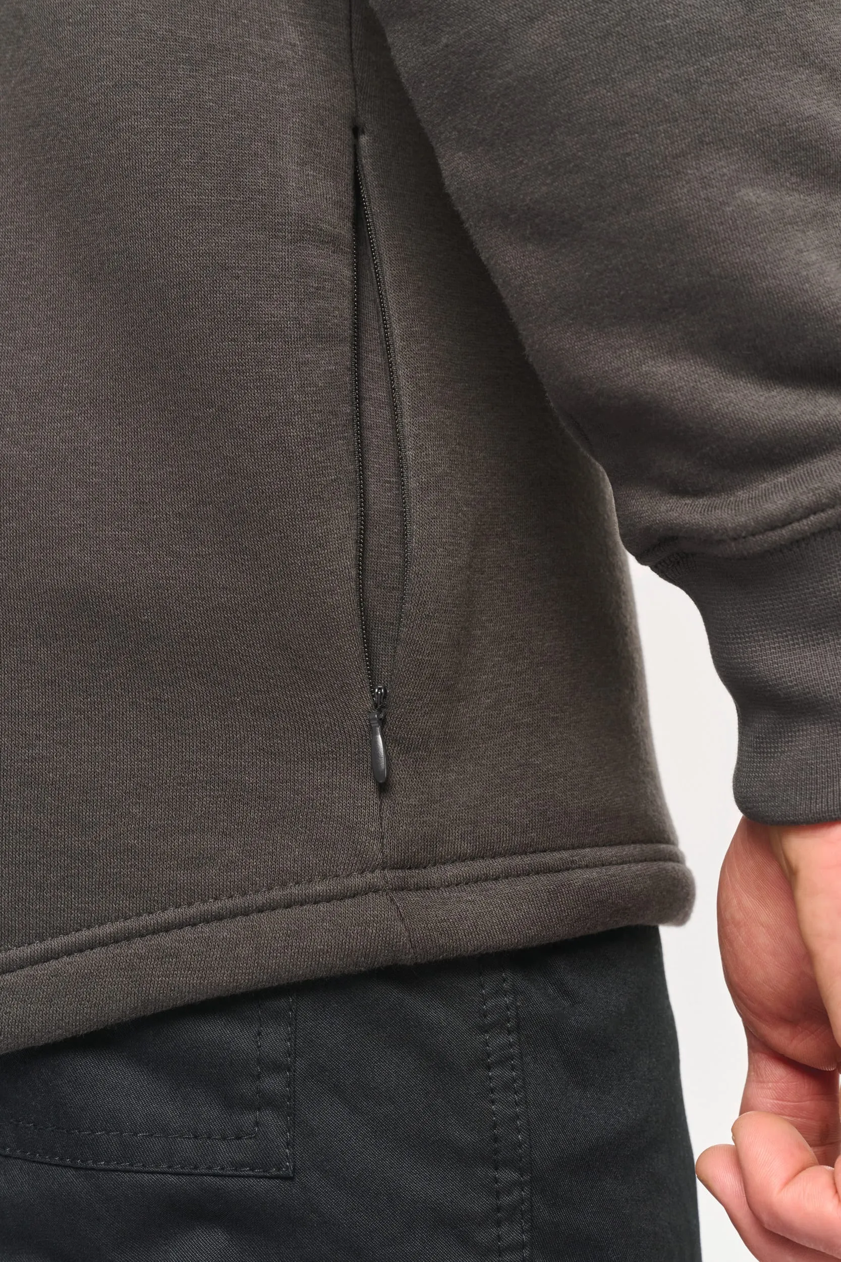 Sudadera cuello polo