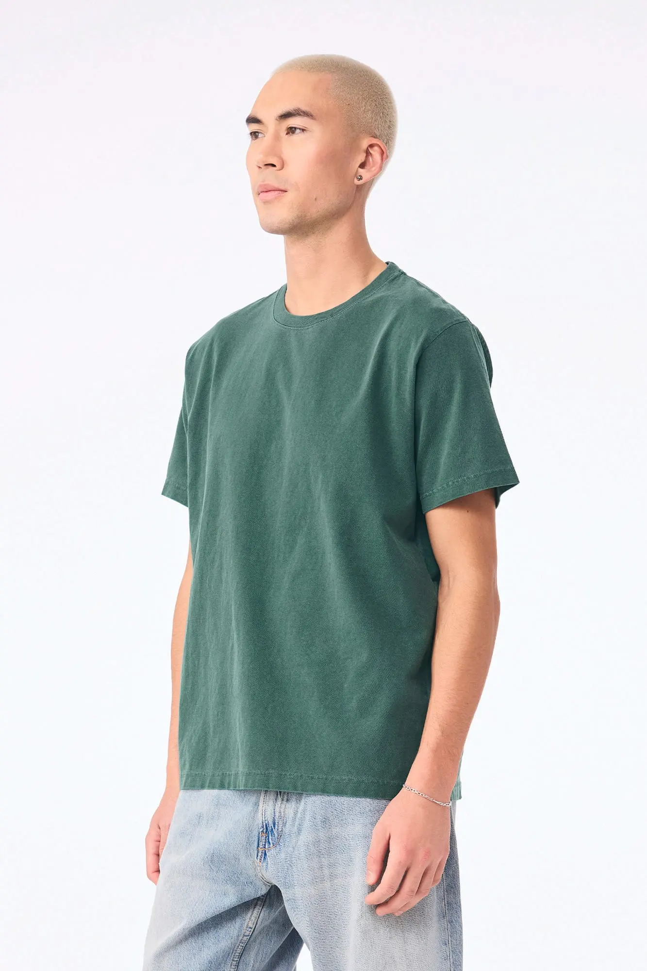 Camiseta de efecto lavado gruesa unisex