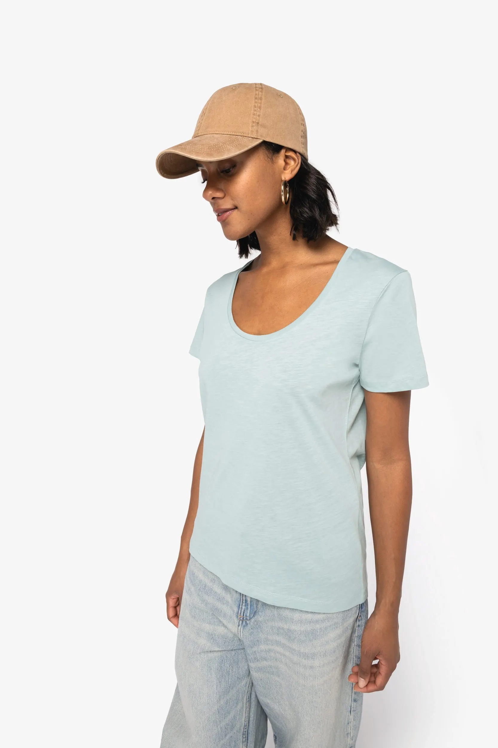 Camiseta ecorresponsable slub mujer