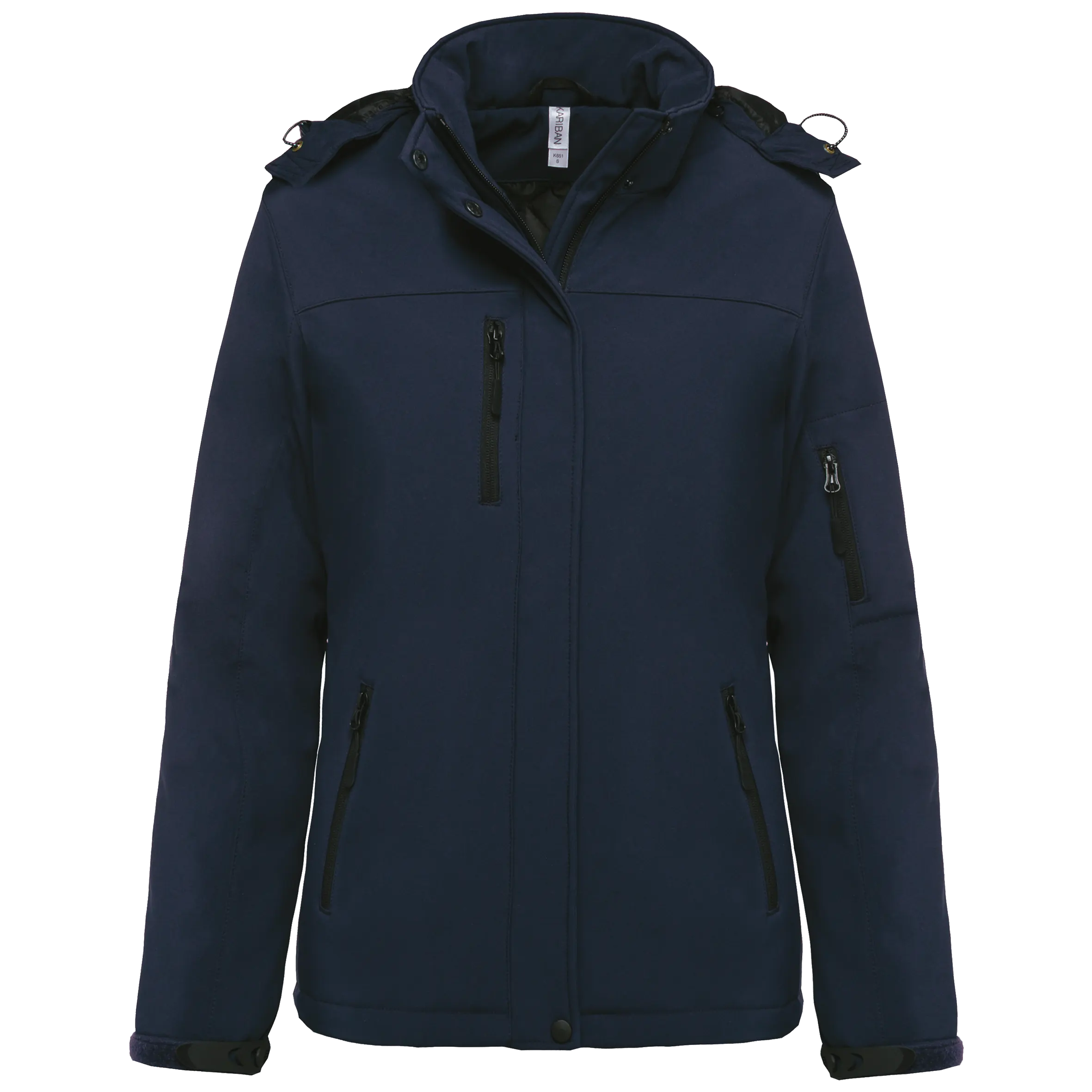 Parka softshell acolchada con capucha mujer