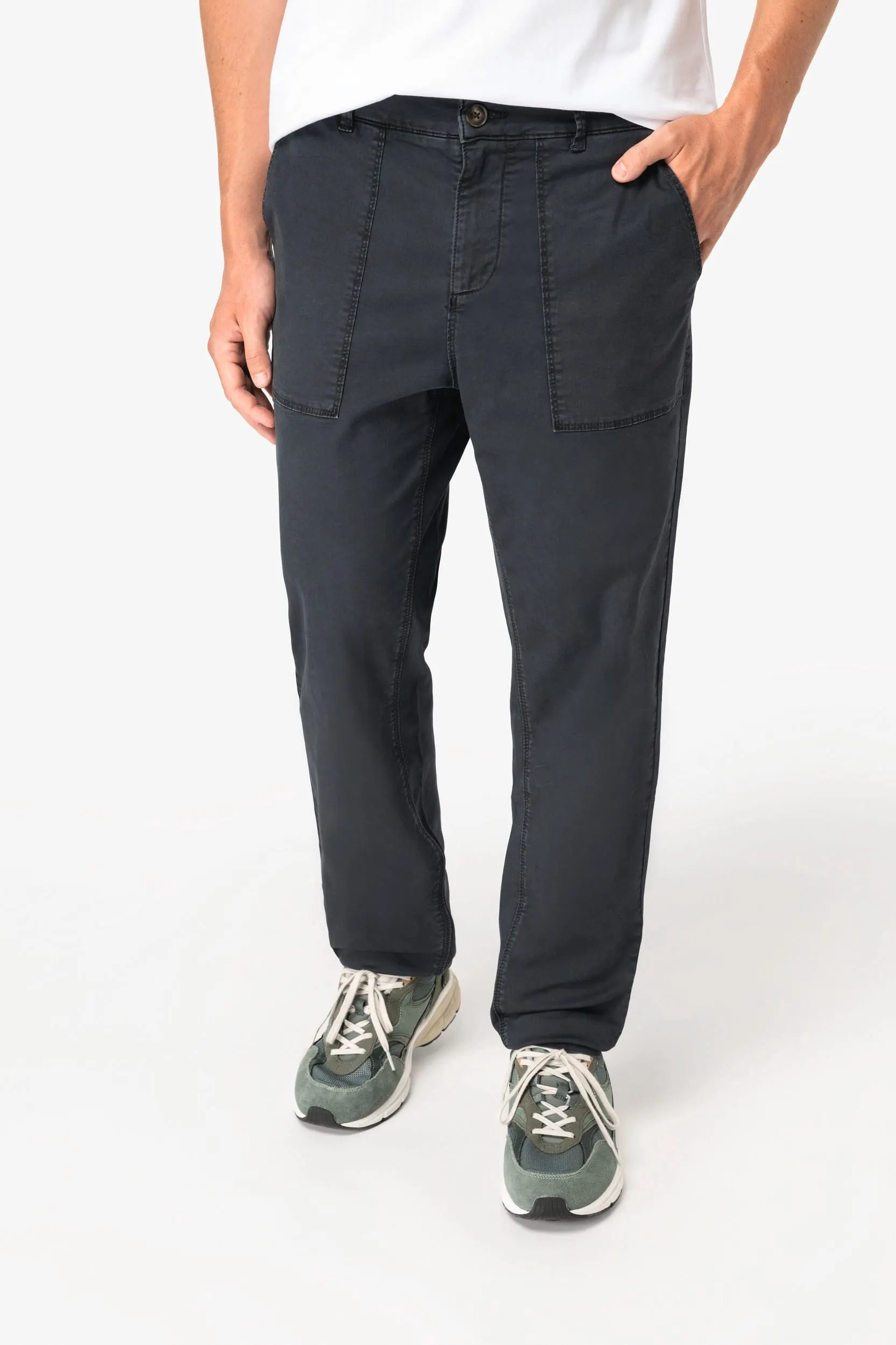 Pantalón utility de efecto lavado ecorresponsable hombre