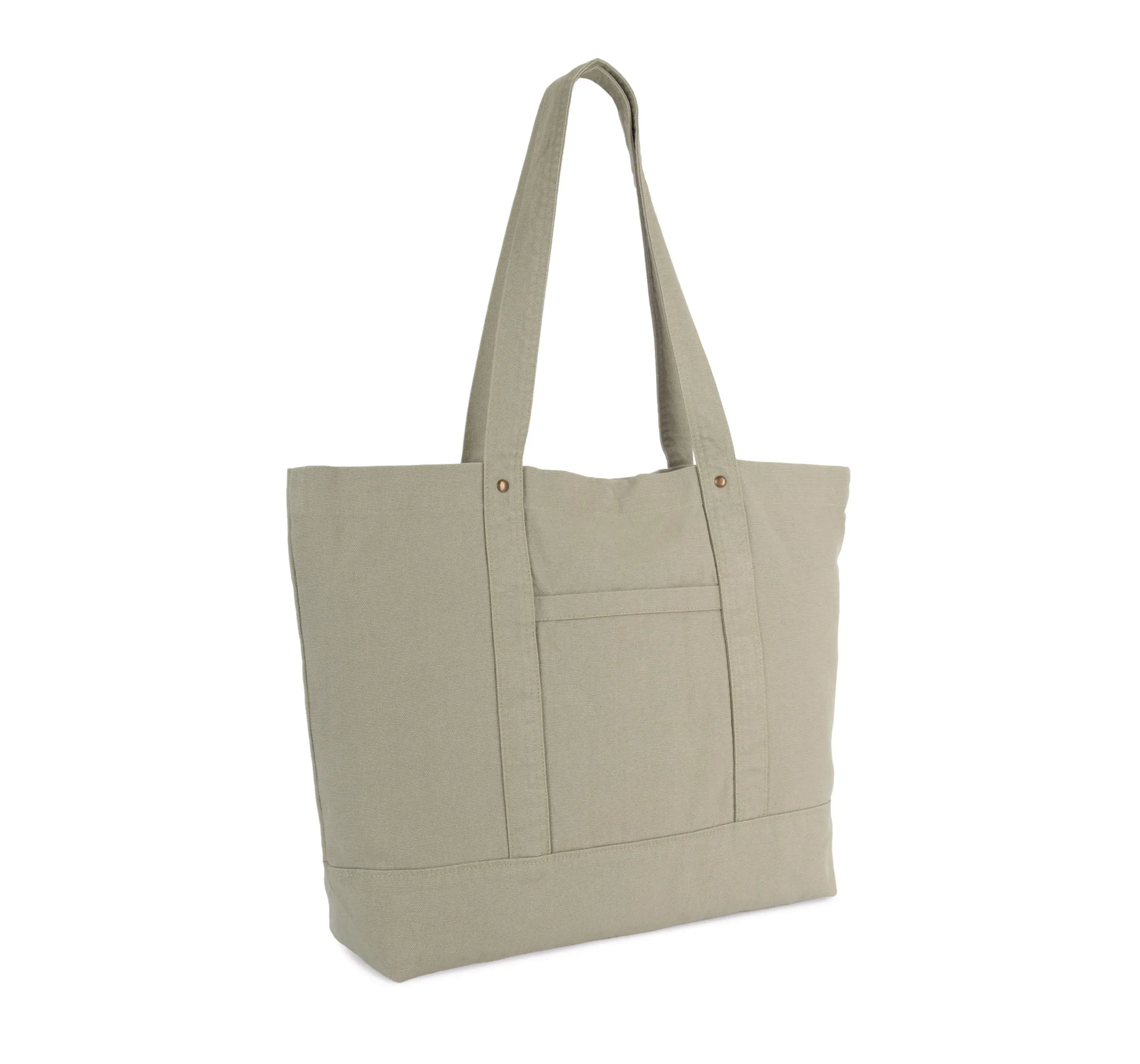 Bolsa shopper grande con bolsillo lateral