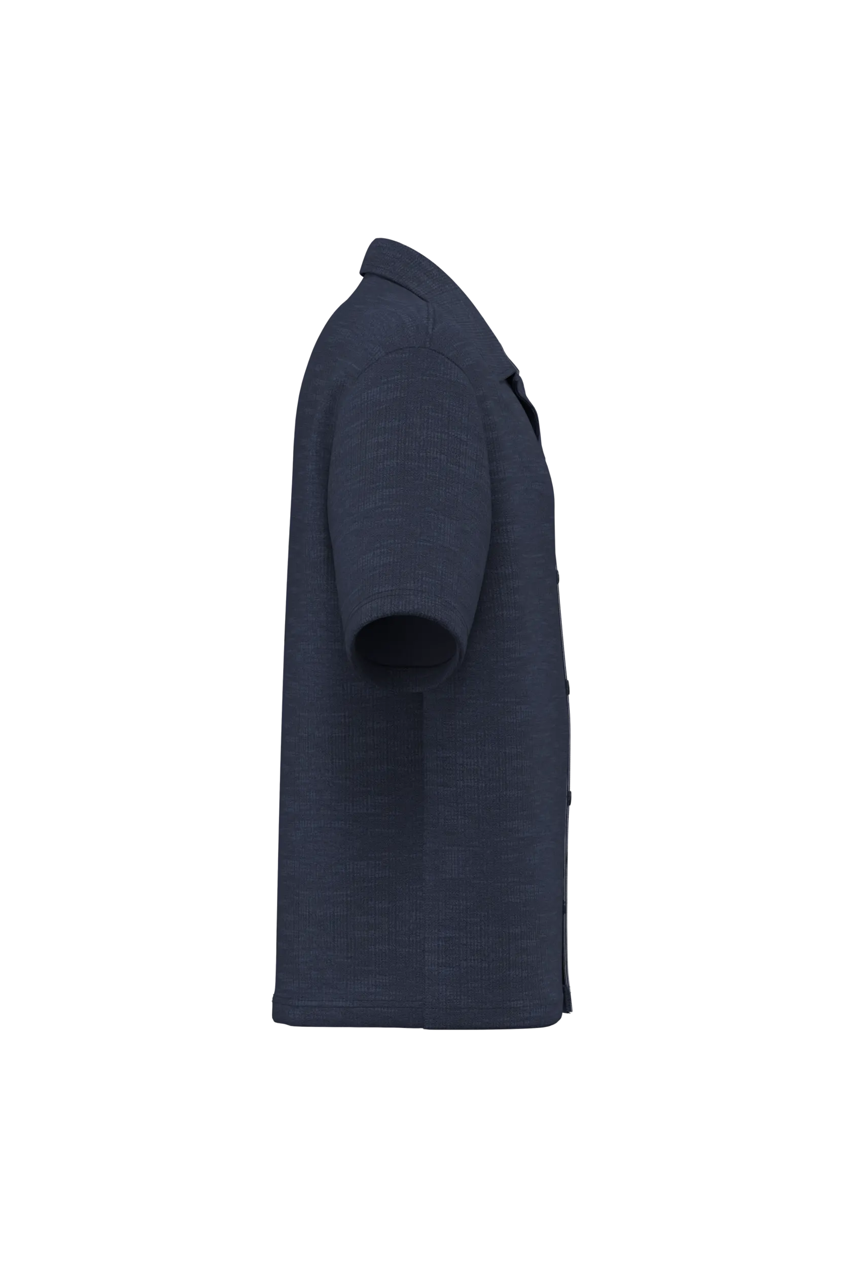 Camisa texturizada de manga corta para hombre