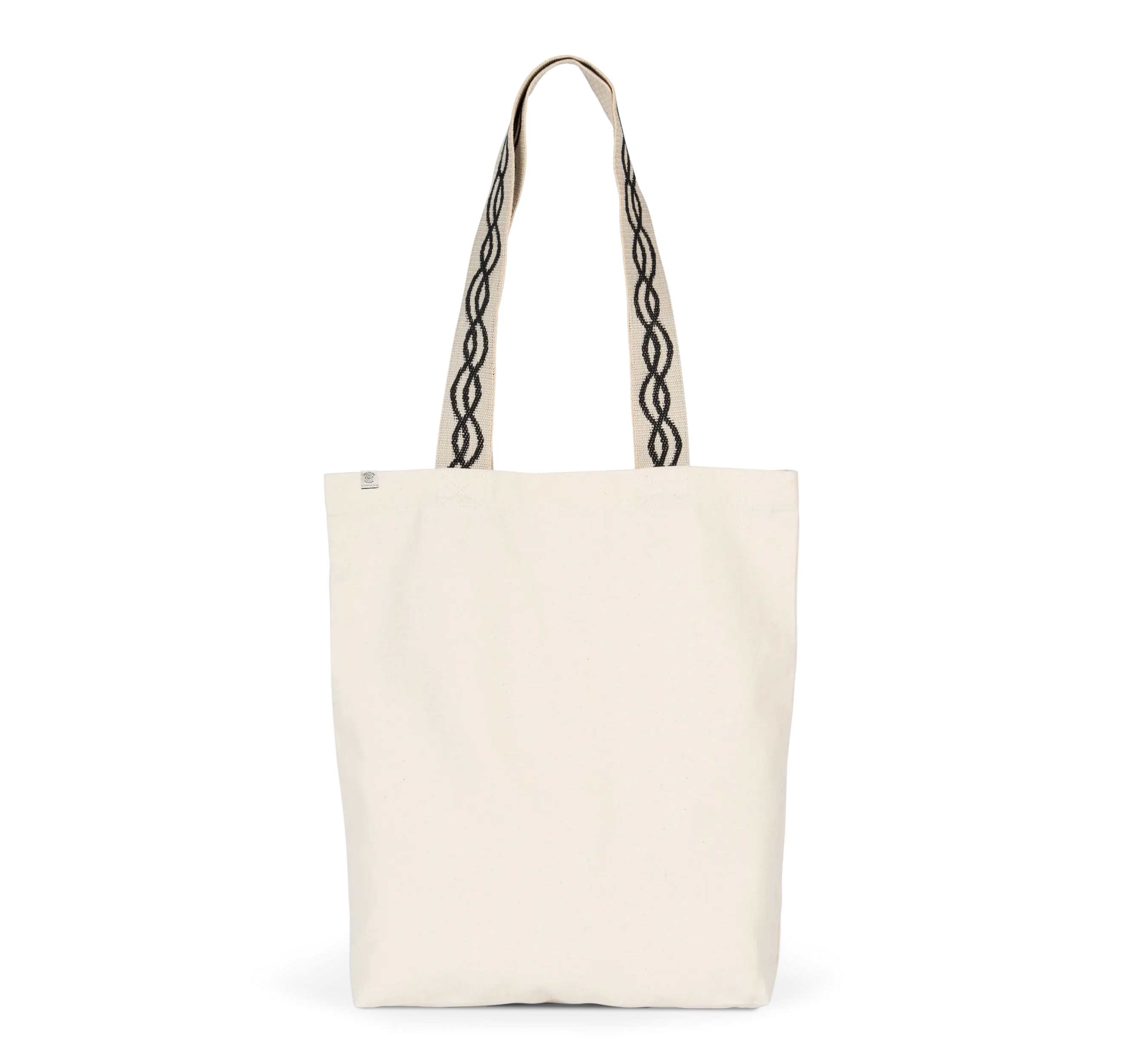 Bolsa shopper reciclada con fondo plano