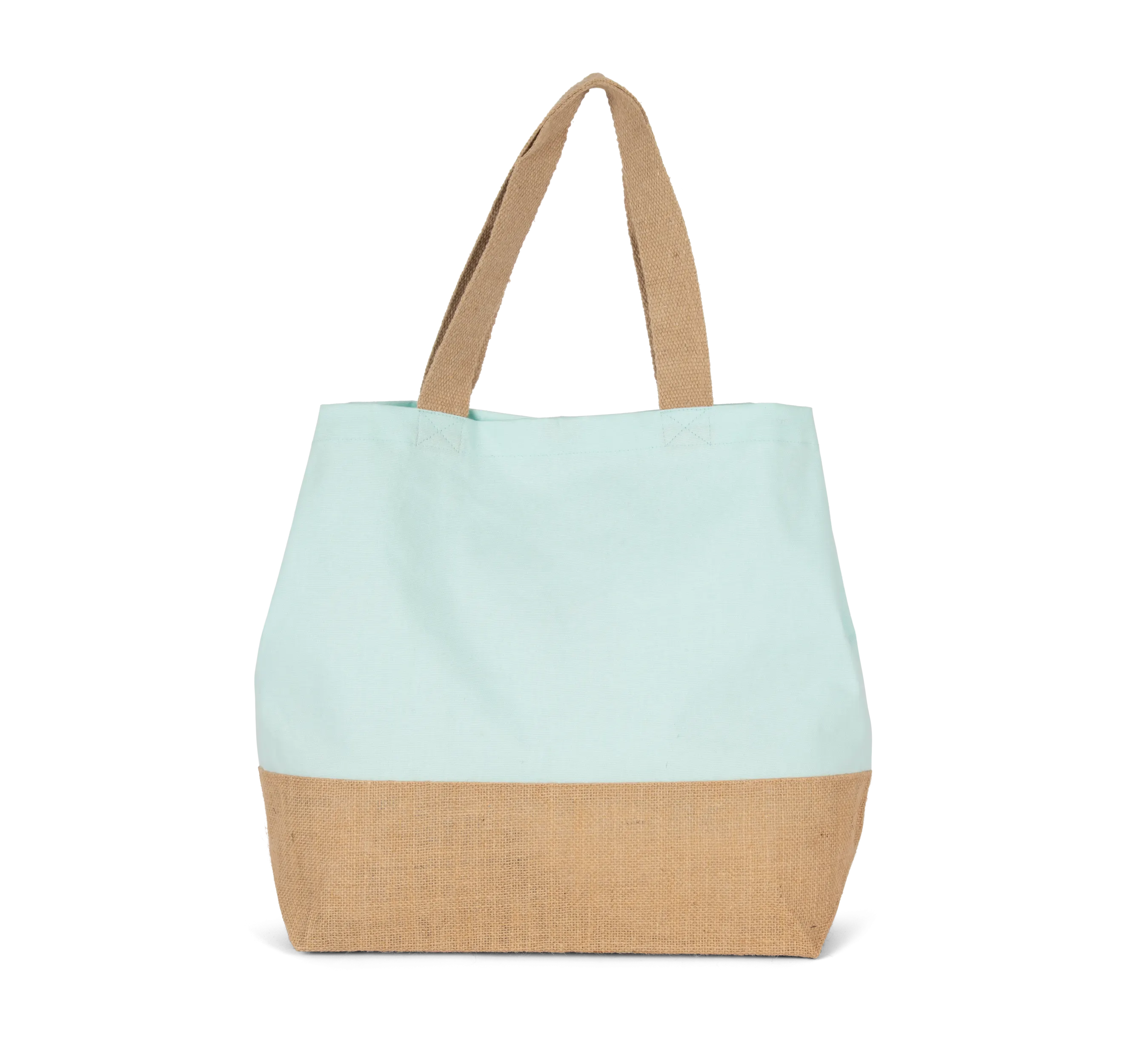 Bolsa shopper de yute & algodón canvas