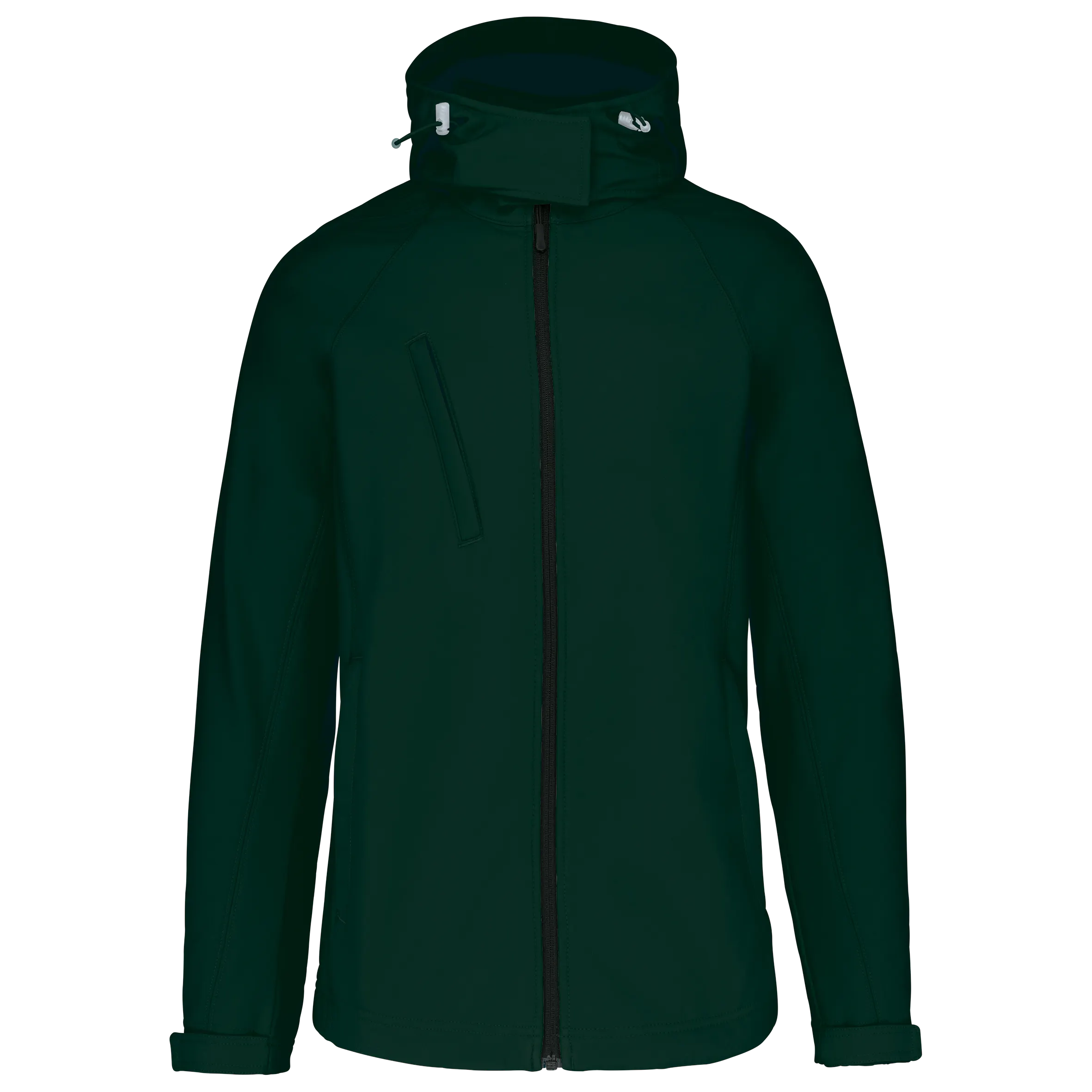 Chaqueta softshell con capucha extraíble mujer