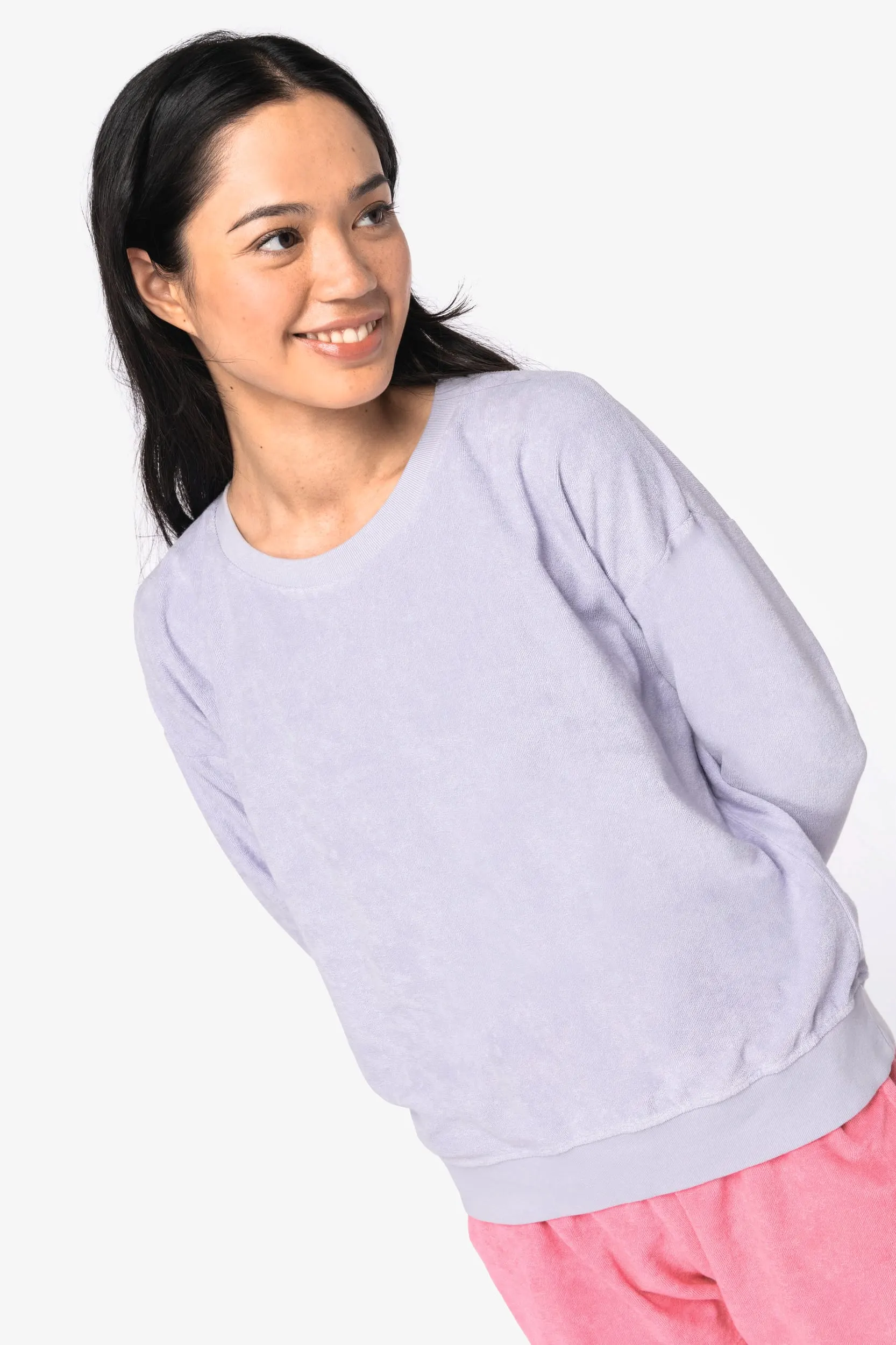 Sudadera ecorresponsable de rizo mujer